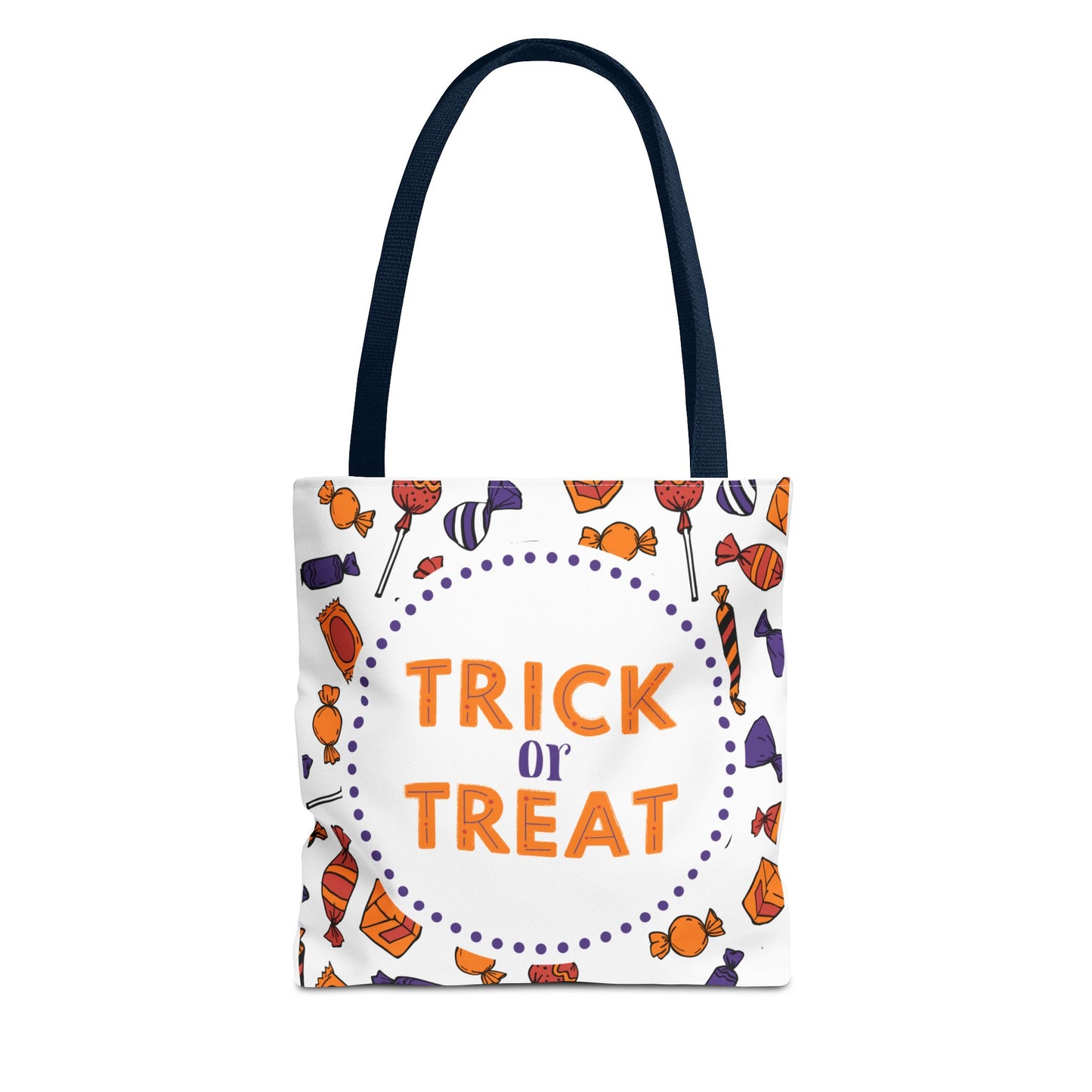 Personalized Halloween Trick or Treat Bag | Custom Kids Tote with Candy Design | Reusable Halloween Candy Collection Bag