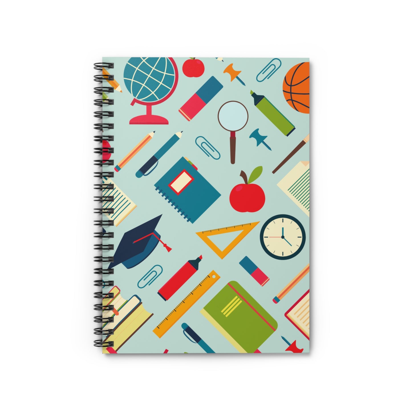 Study Goals Spiral Notebook – Back to School Must-Have | Millennial Stationery Gift