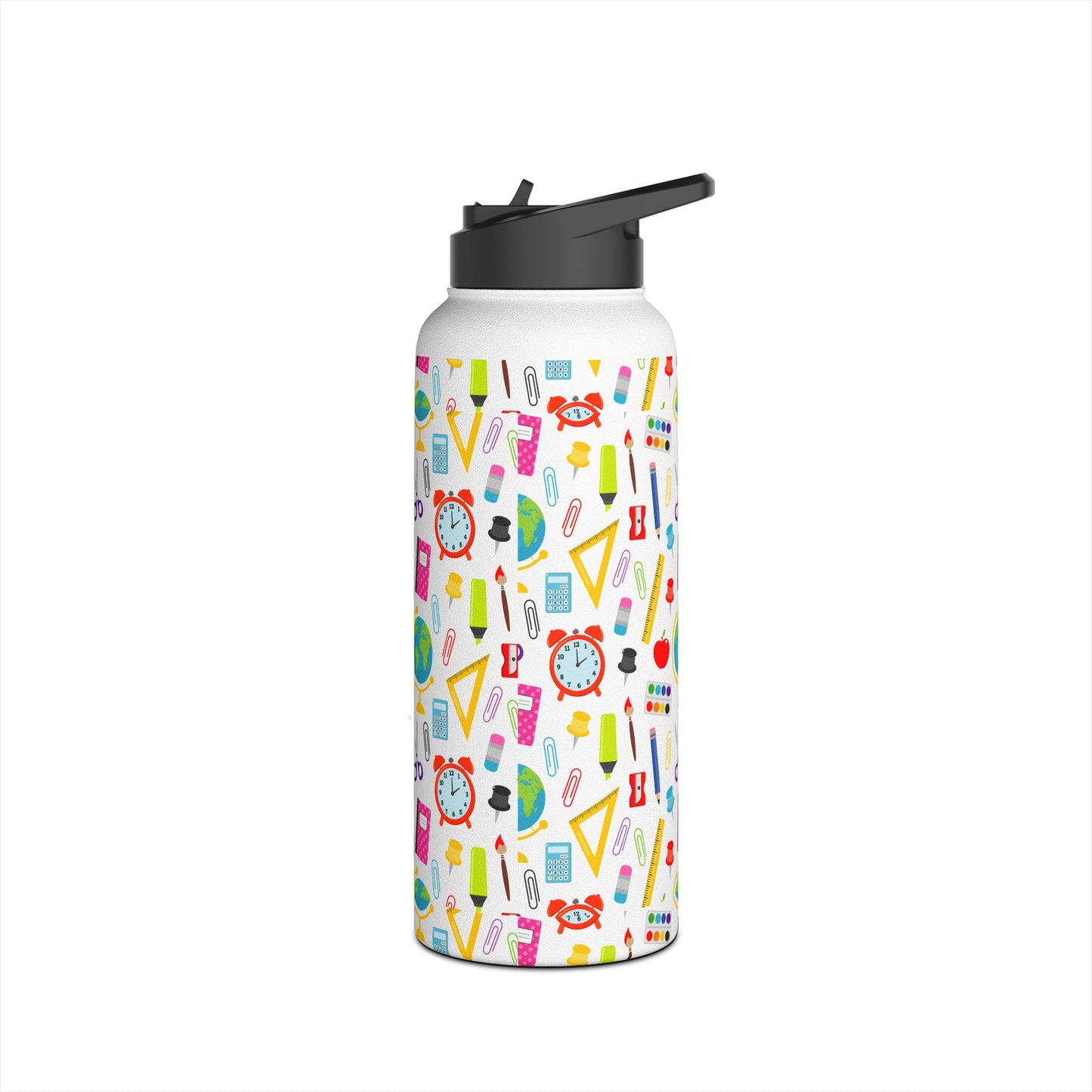 Back-to-School Stainless Steel Water Bottle – School Supplies Design | 12oz 18oz 32oz