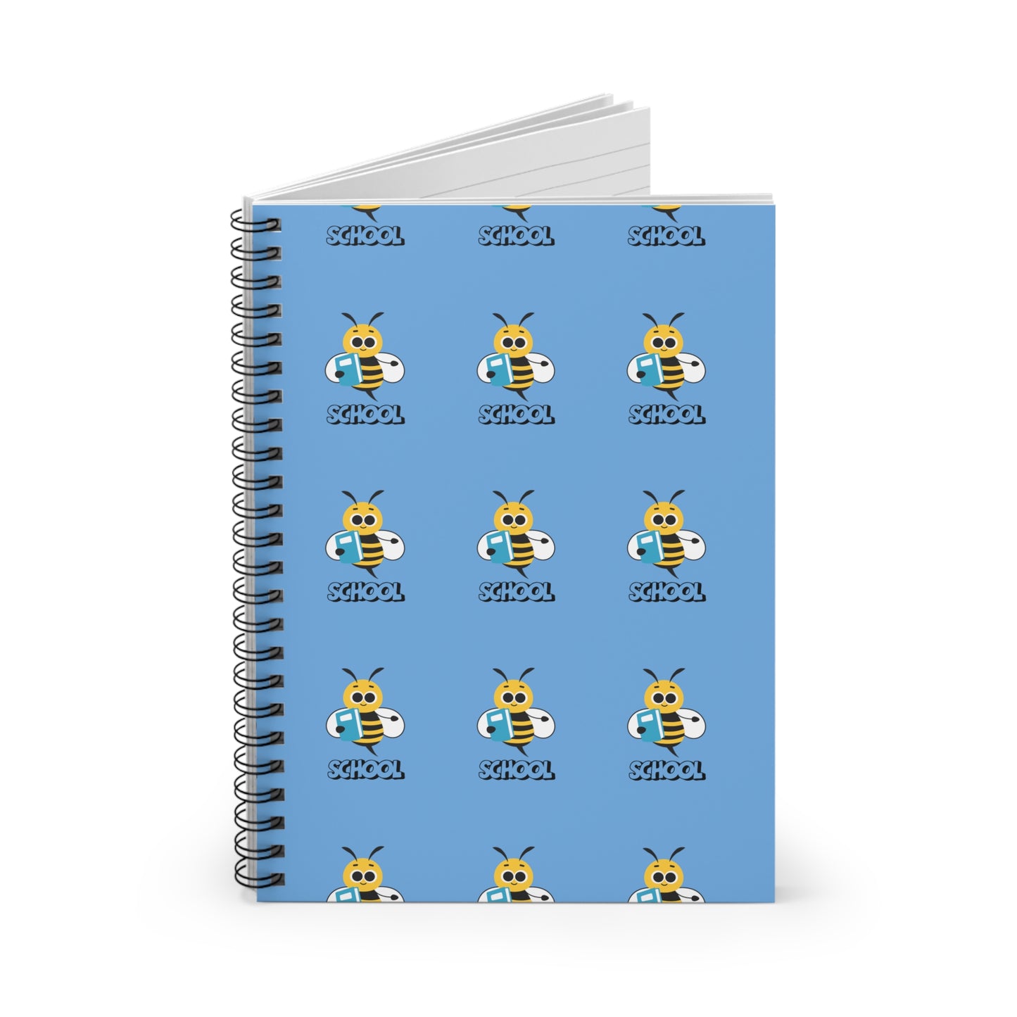 Bee Ready for School Spiral Notebook – 118 Pages | Fun Back-to-School Journal for Kids & Teachers