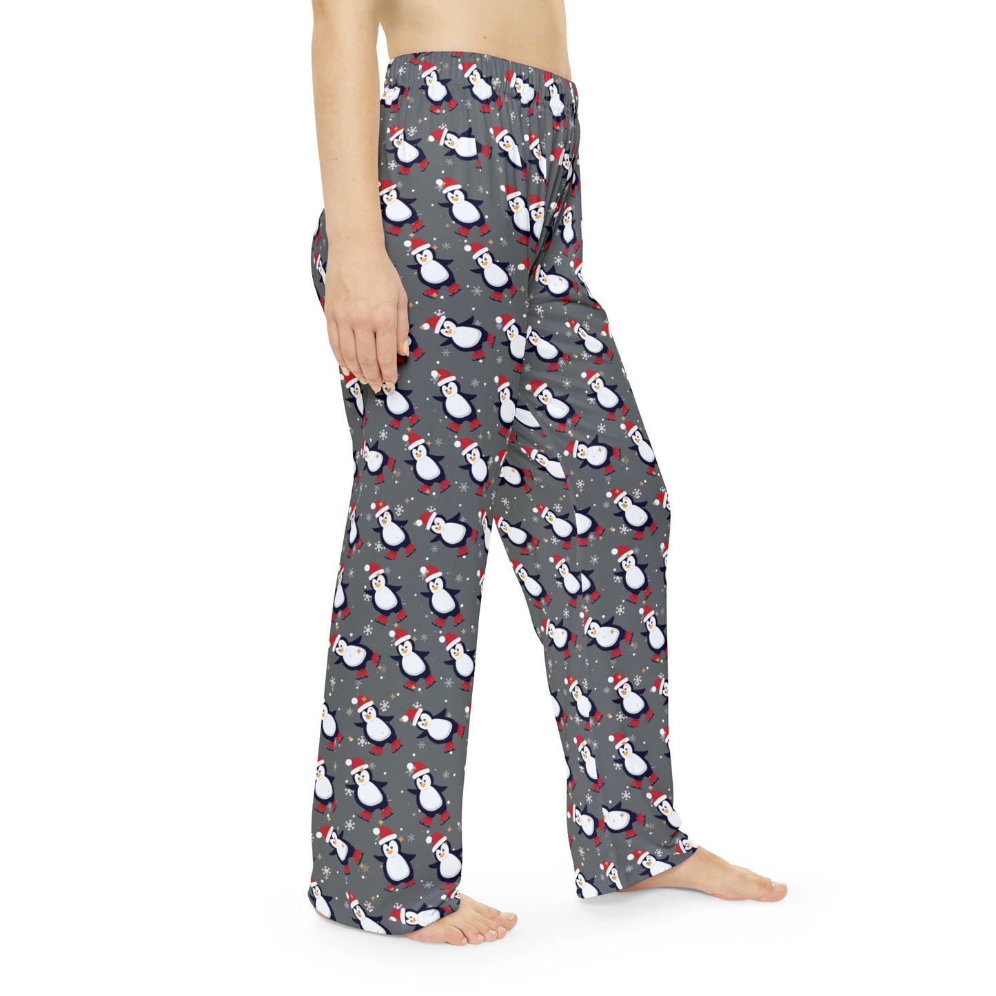 Women's Penguin Pajama Pants | Cozy Holiday Sleep Pants for Mom | Festive Family Christmas Loungewear