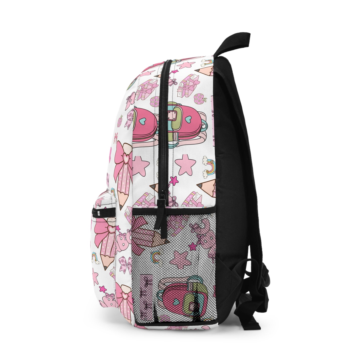 Pink Bow & Backpack Kids' School Bag – Cute Girly Aesthetic, Lightweight, Durabl