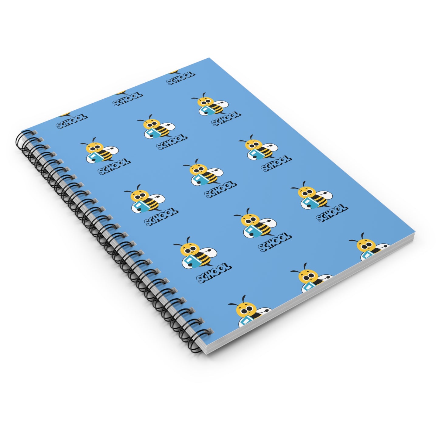 Bee Ready for School Spiral Notebook – 118 Pages | Fun Back-to-School Journal for Kids & Teachers