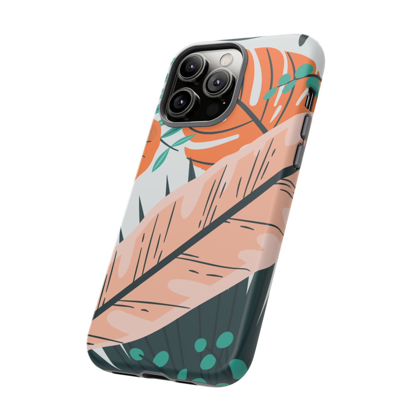 "Vibrant Tropical-Themed Phone Case β Perfect for Summer Adventures! (Fits iPhone 12 to iPhone 15)