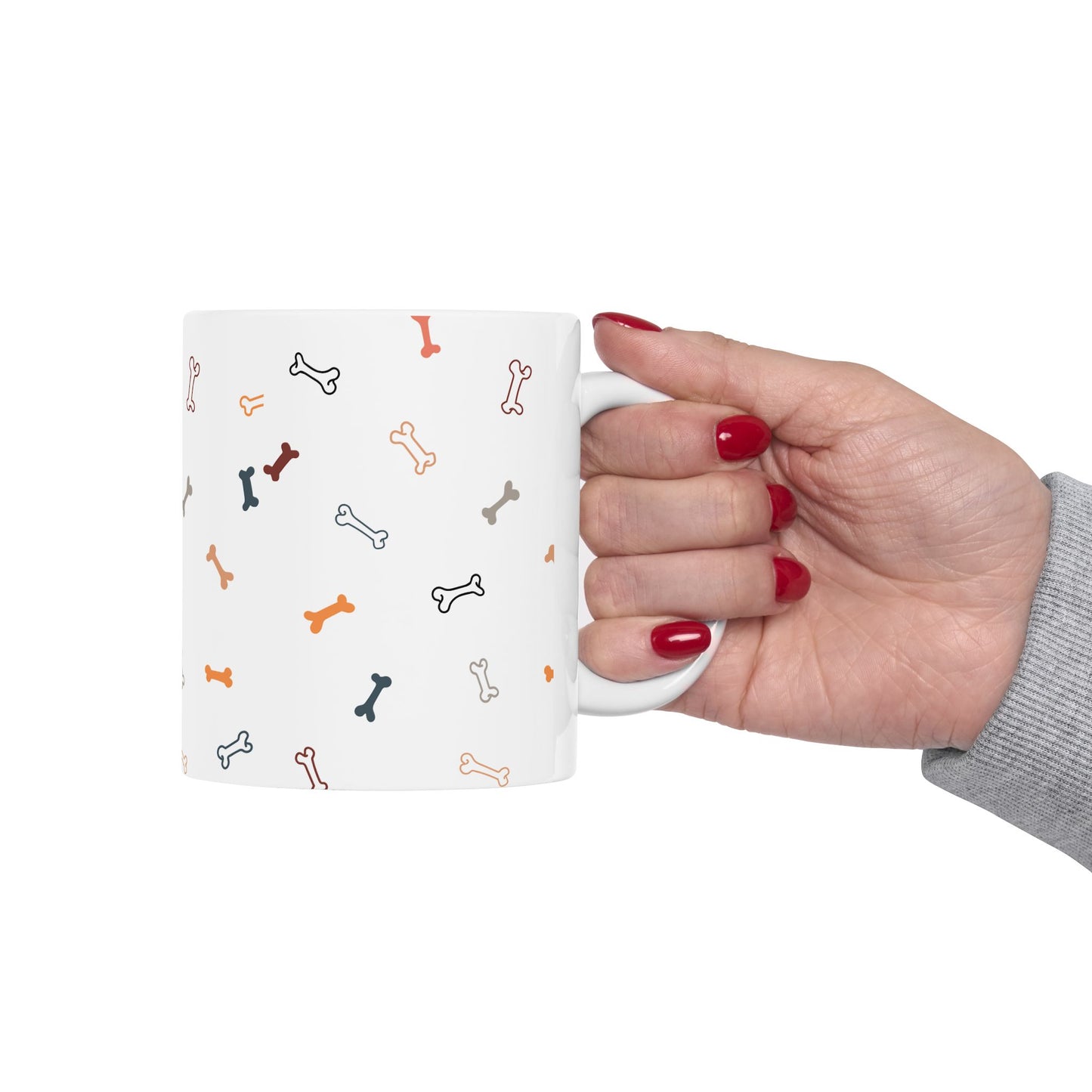 Dog Bone Coffee Mug – Cute Ceramic Pet Lover’s Gift, 11oz & 15oz