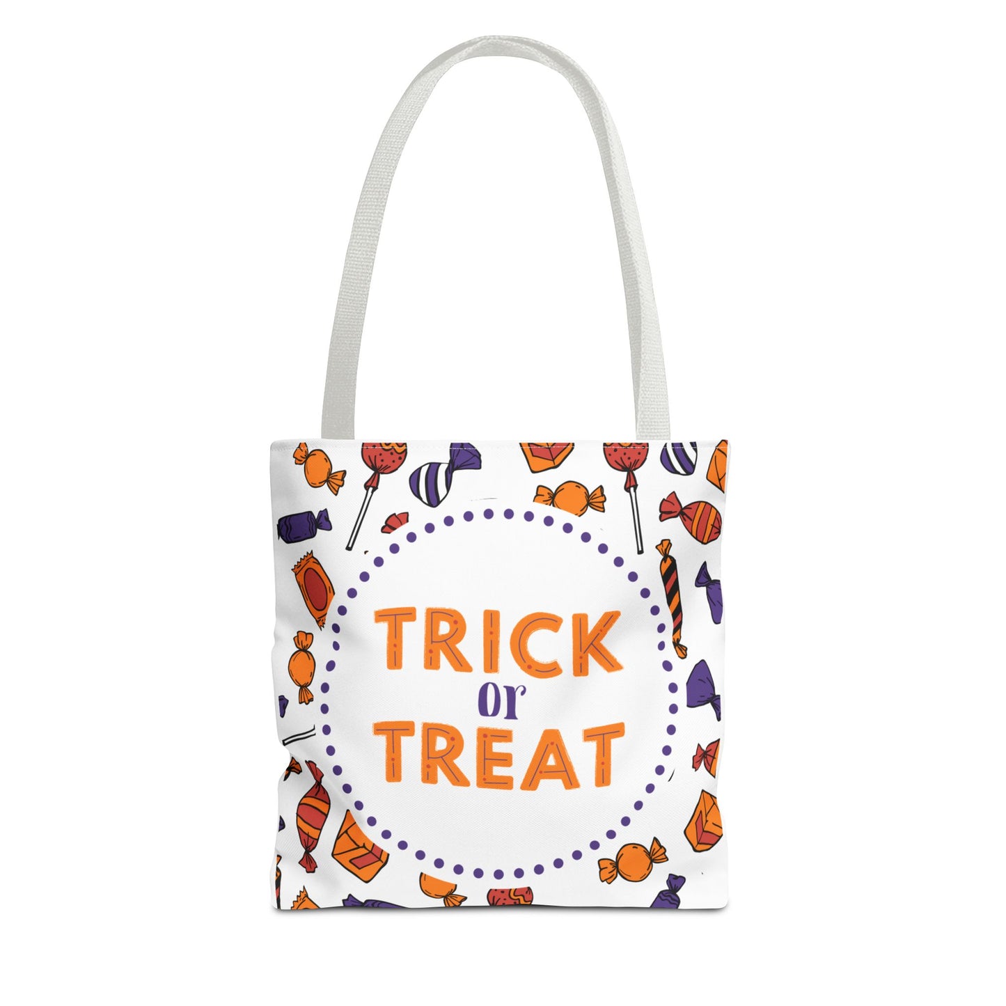 Personalized Halloween Trick or Treat Bag | Custom Kids Tote with Candy Design | Reusable Halloween Candy Collection Bag