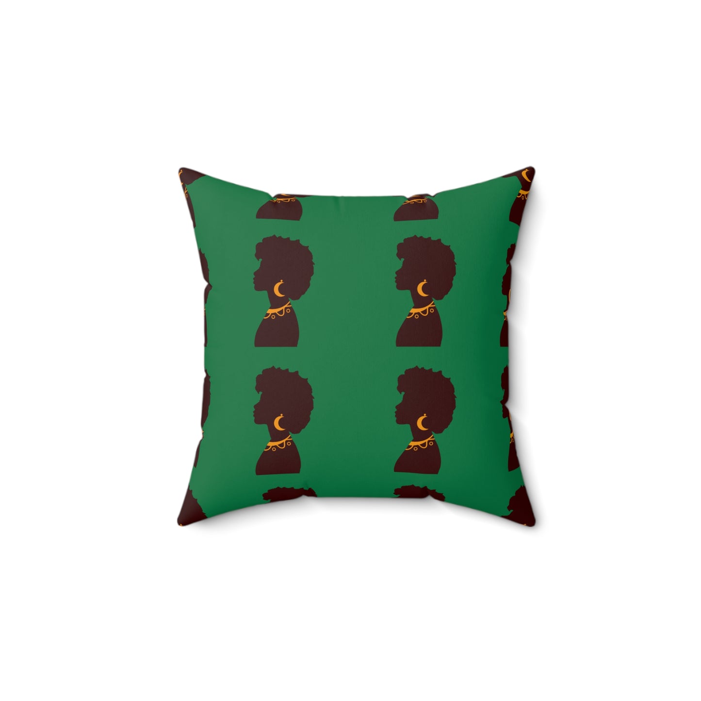 Black Excellence Throw Pillow Afrocentric Home Decor and Gift- Green