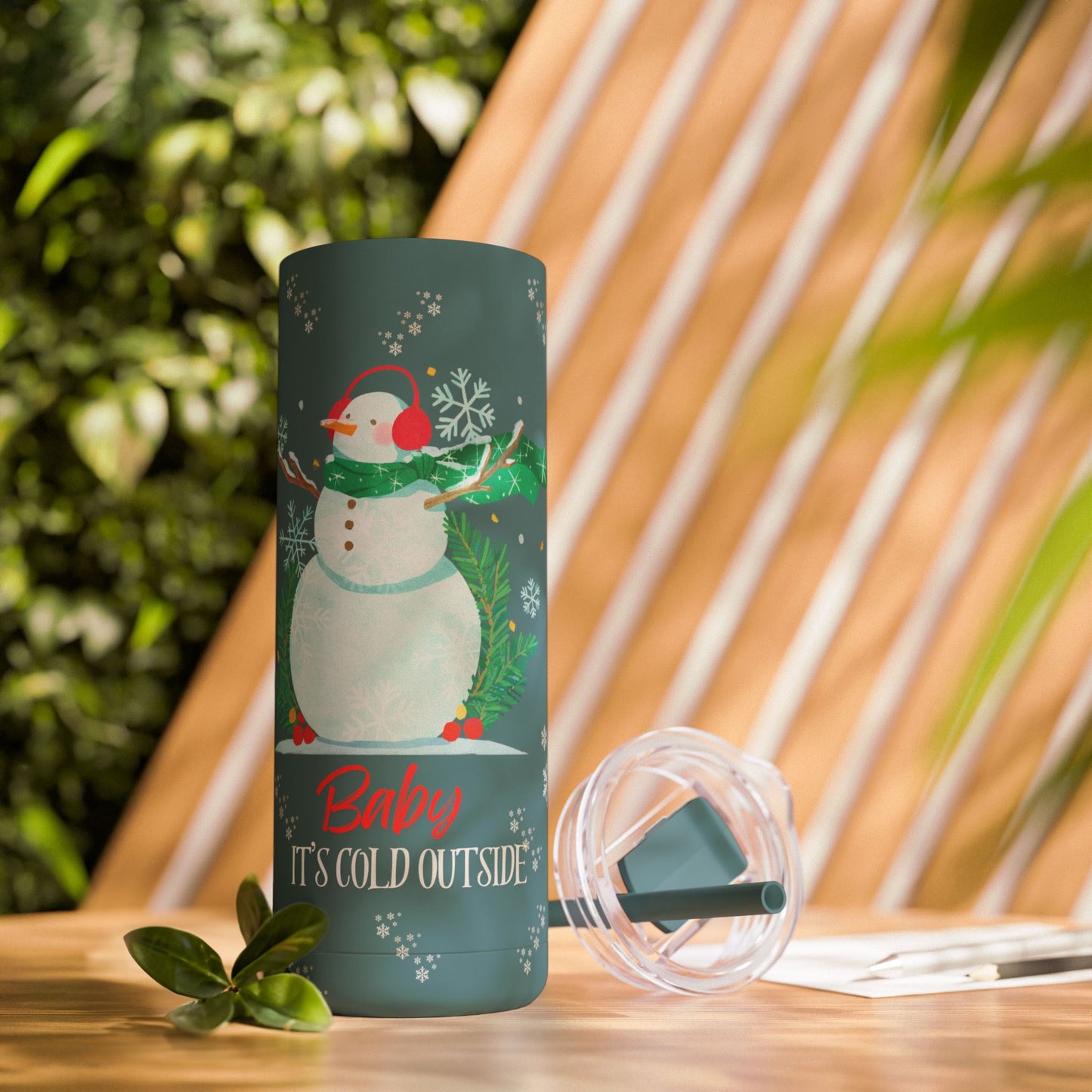 Baby It’s Cold Outside Skinny Tumbler | Festive 20oz Drinkware