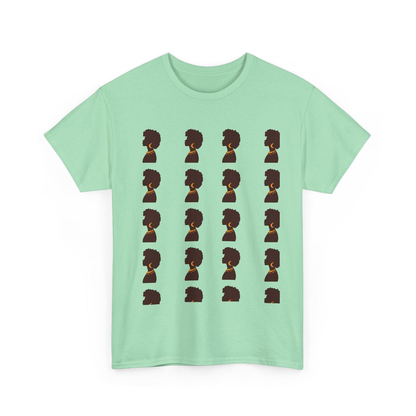 Empowered Silhouette Unisex Heavy Cotton T-Shirt | Celebrate Black Excellence