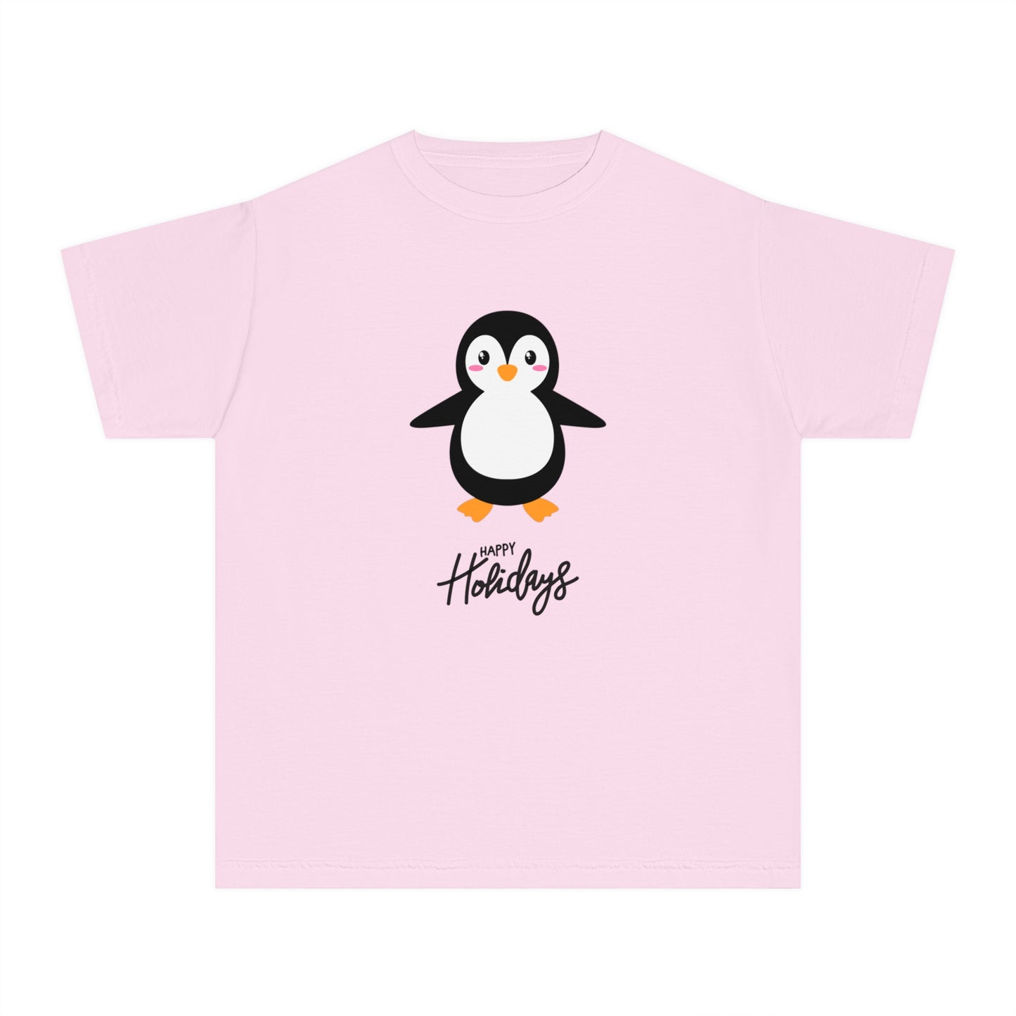Holiday Penguin Kids Shirt : Matching Family Christmas Pajama Set Soft 100% Cotton Youth Tee Comfortable & Durable for Everyday Wear