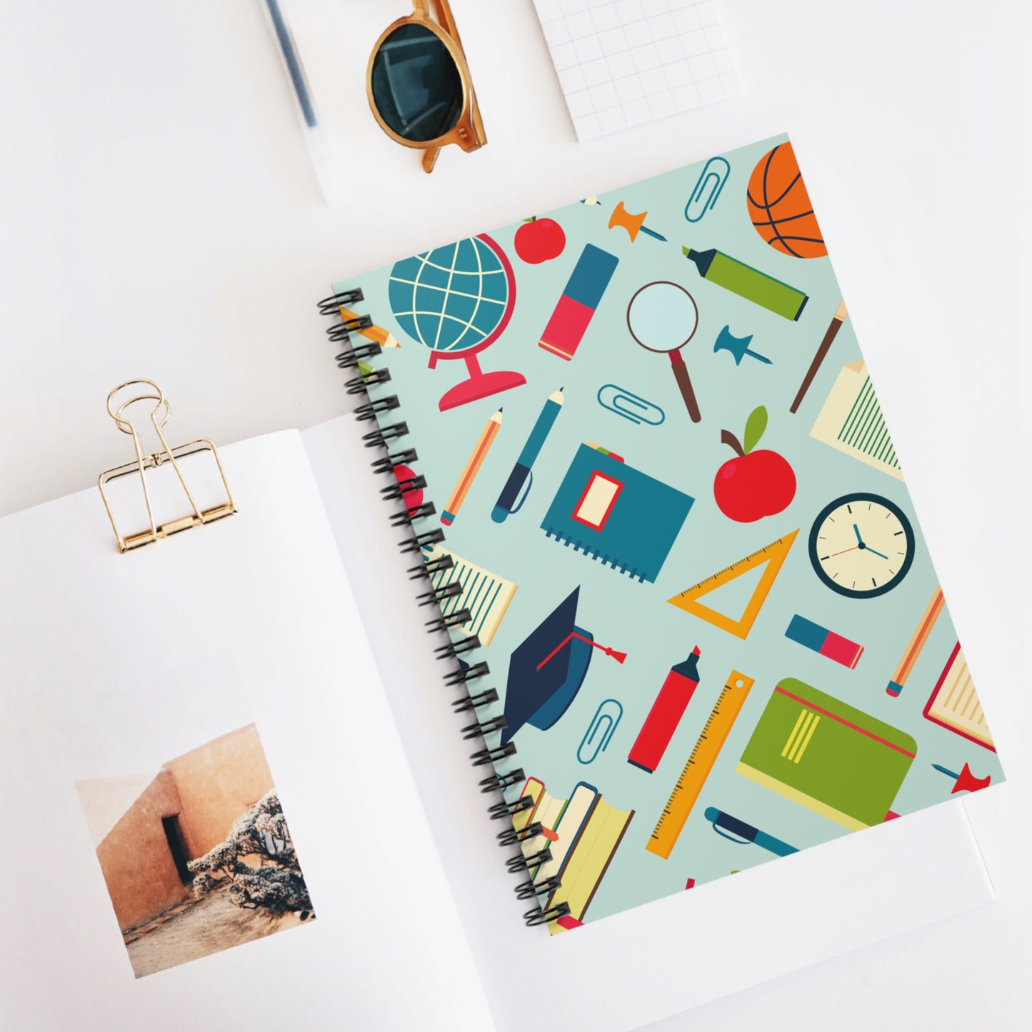 Study Goals Spiral Notebook – Back to School Must-Have | Millennial Stationery Gift