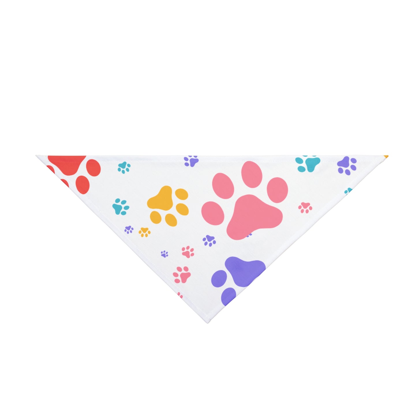 Paw Print Dog Bandana - Colorful Pet Accessory for Small & Medium Dogs National Dog Day Gift Idea