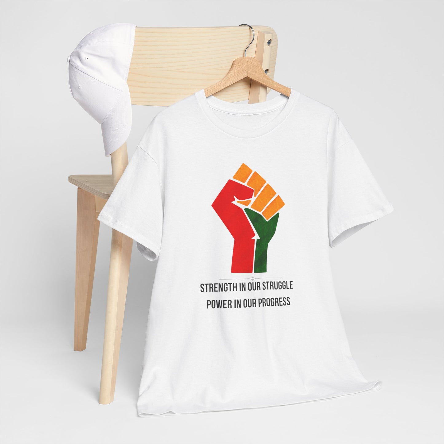 Black History Month T-Shirt Strength in Our Struggle Power in Our Progress | African American Pride Shirt Pan-African Black Excellence