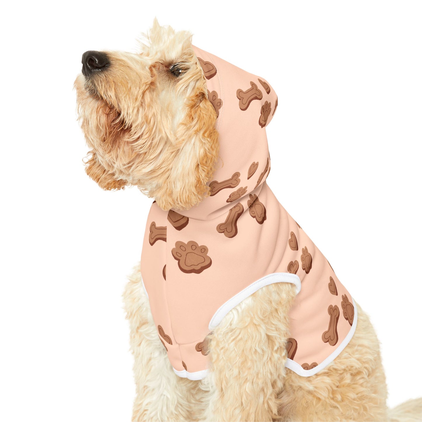 Dog Bone & Paw Print Hoodie – Cozy Custom Pet Sweatshirt for Stylish Pups