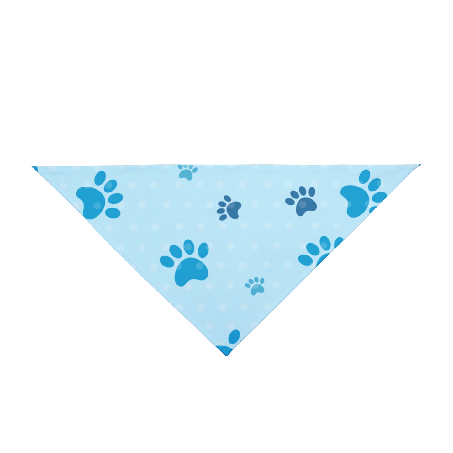 Blue Paw Print Pet Bandana – Cute Custom Dog Accessory for National Dog Day