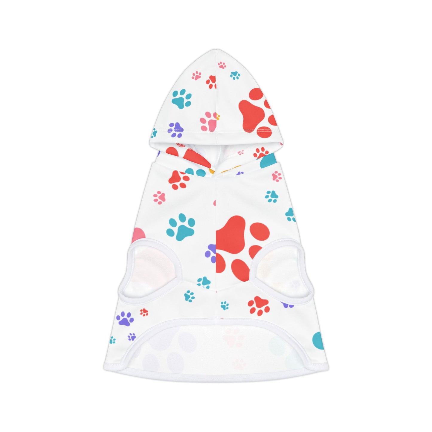 Colorful Paw Print Pet Hoodie – Soft Custom Dog Hoodie for National Dog Day & Year-Round Style