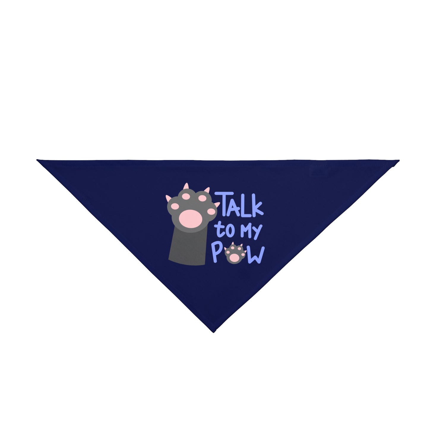 “Talk to My Paw” Dog Bandana – Funny Pet Scarf for Stylish Pups | National Dog Day Edition