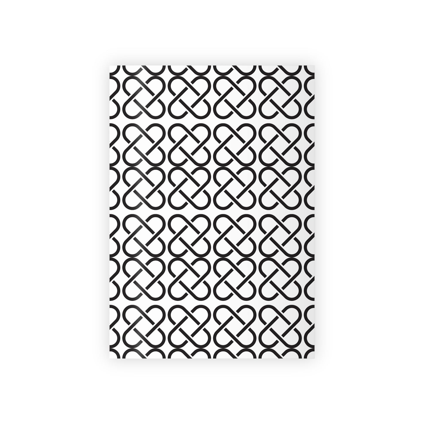 Modern Black & White Wrapping Paper Roll | Minimalist Gift Wrap | Eco-Friendly Holiday Packaging | Recyclable Luxury Wrapping Paper