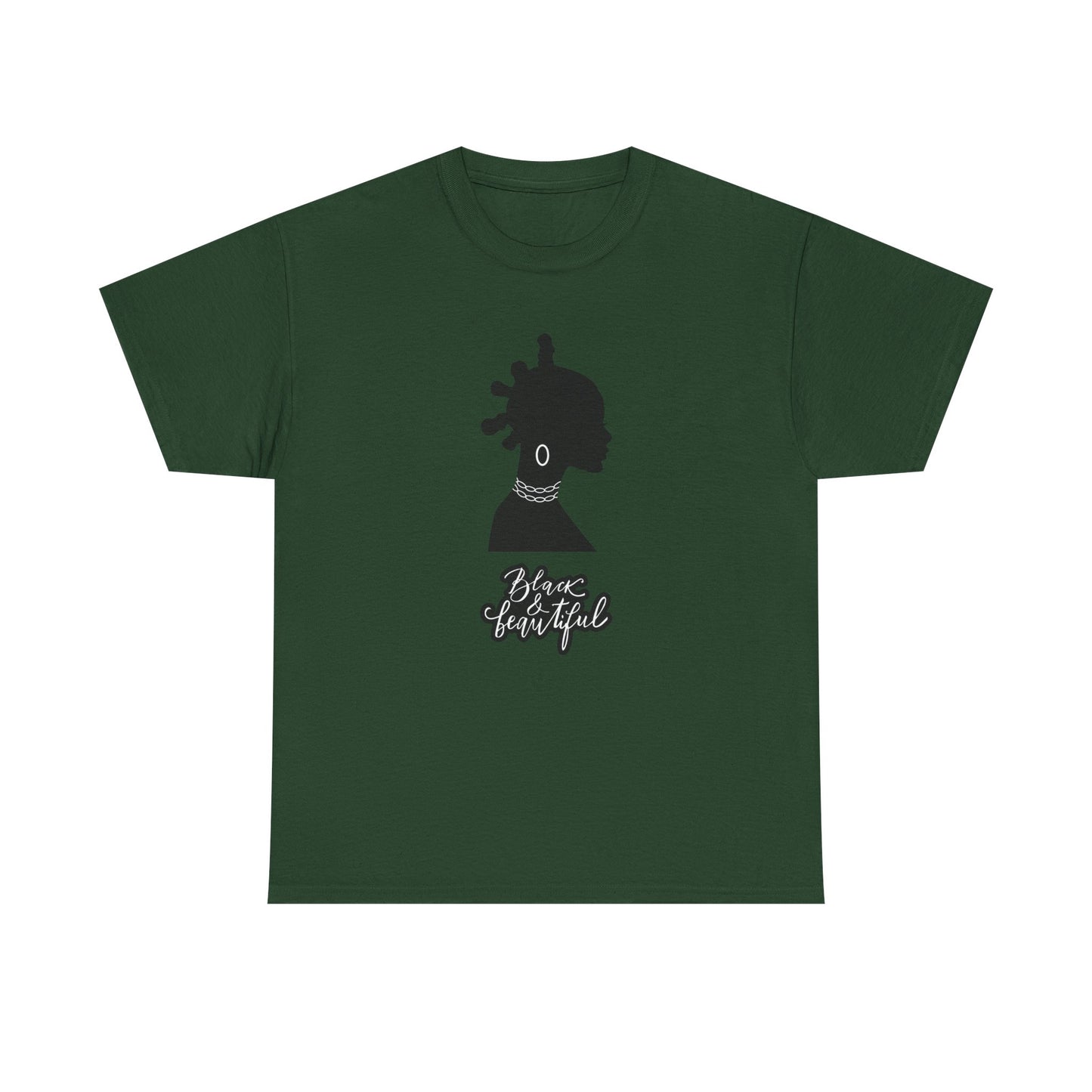 Black Beautiful Silhouette TShirt | Afrocentric Tee | Black History Month Shirt | Black-Owned Business Support | Melanin Magic Tee