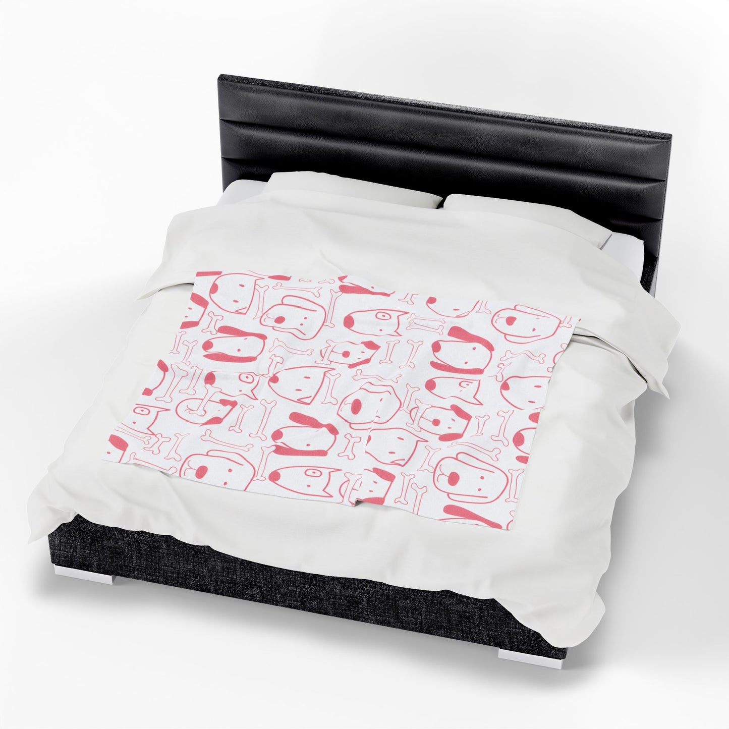 Dog Lover Velveteen Plush Blanket – Cozy Soft Throw in 3 Sizes for Pet Parents & Home Decor