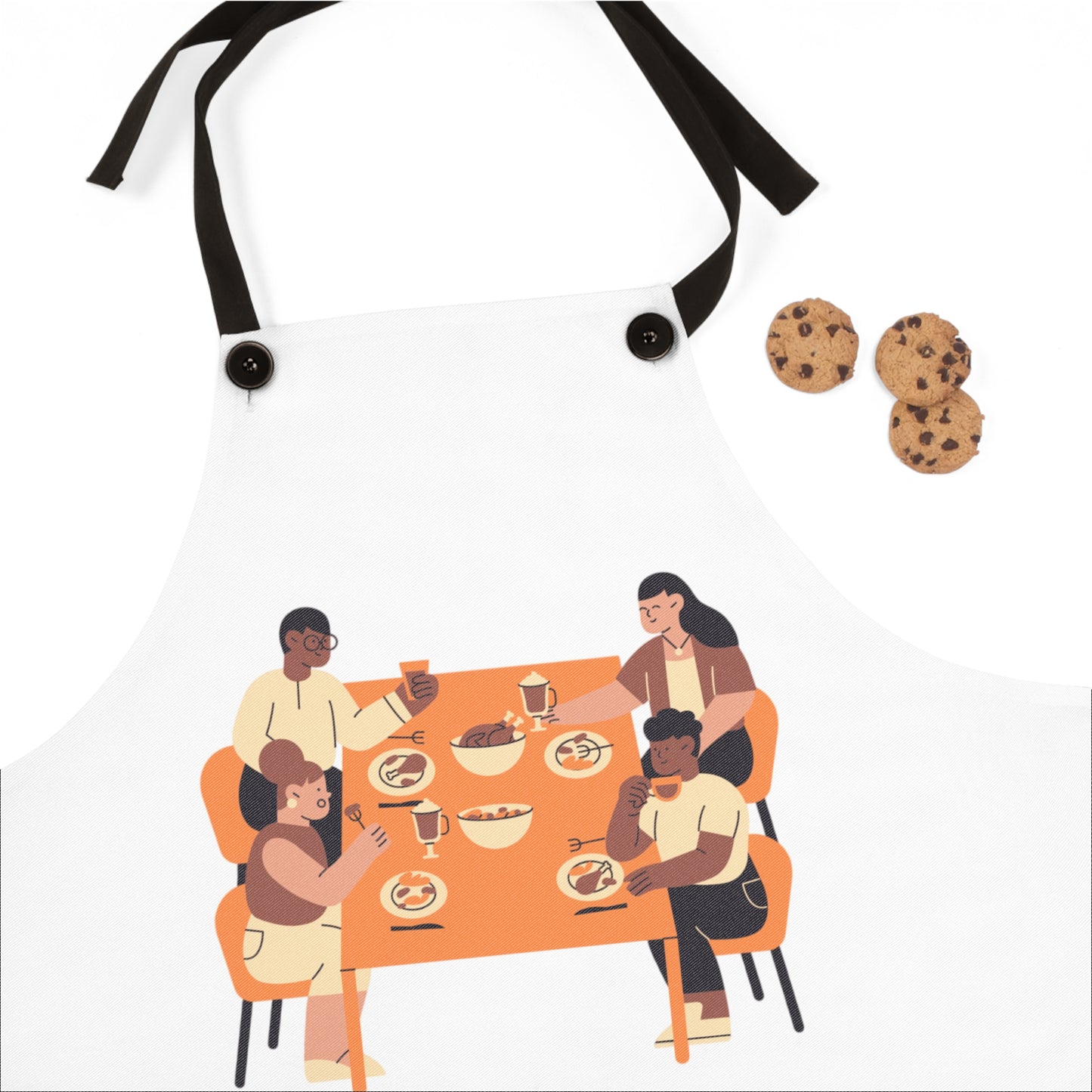 Happy Thanksgiving 2024 Apron - Fun Friendsgiving Cooking Apron for Holiday Meal Prep & Festive Kitchen Decor