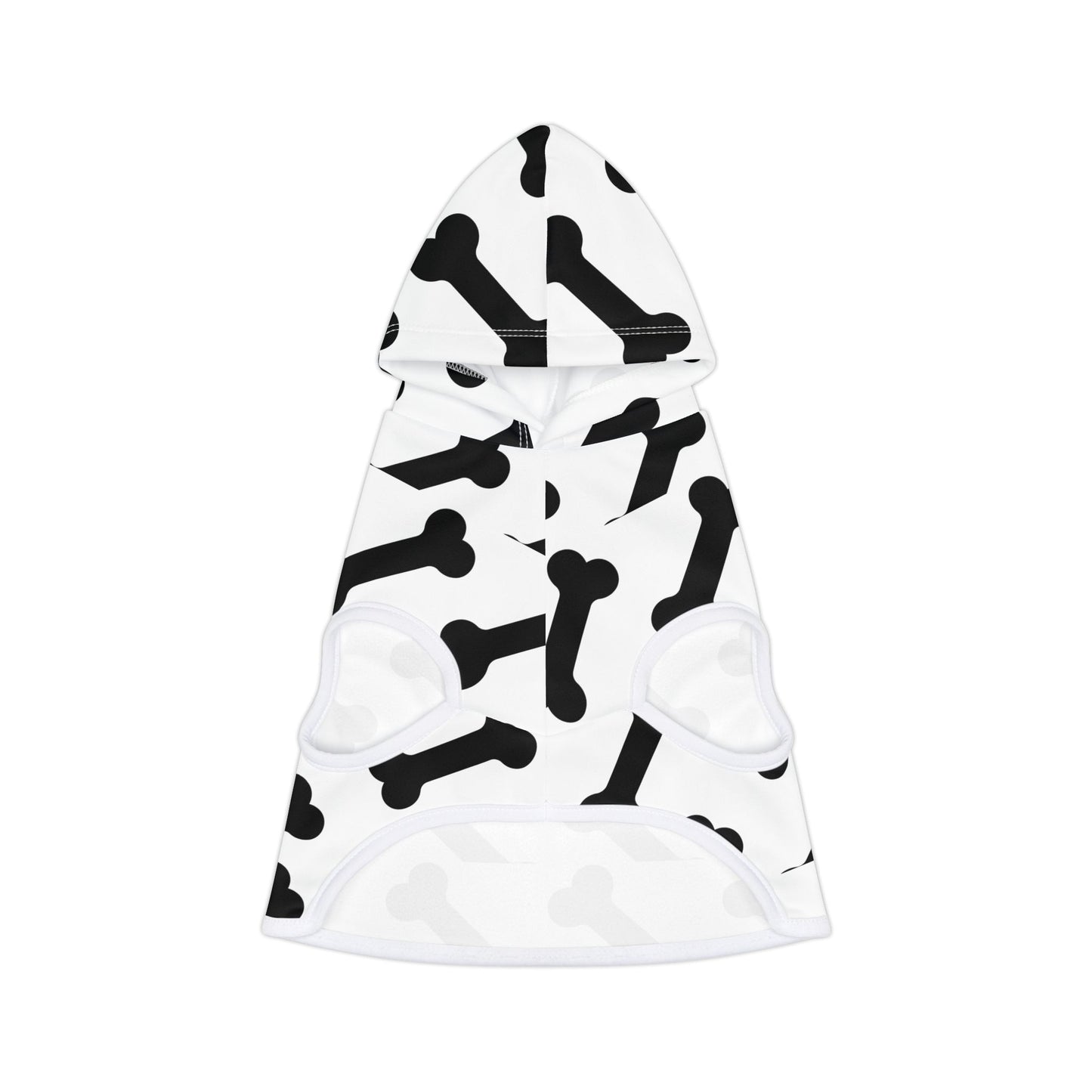 Dog Hoodie – Cute Bone Print Pet Hoodie for Small & Medium Dogs | Dog Mom Gift | 7 Sizes