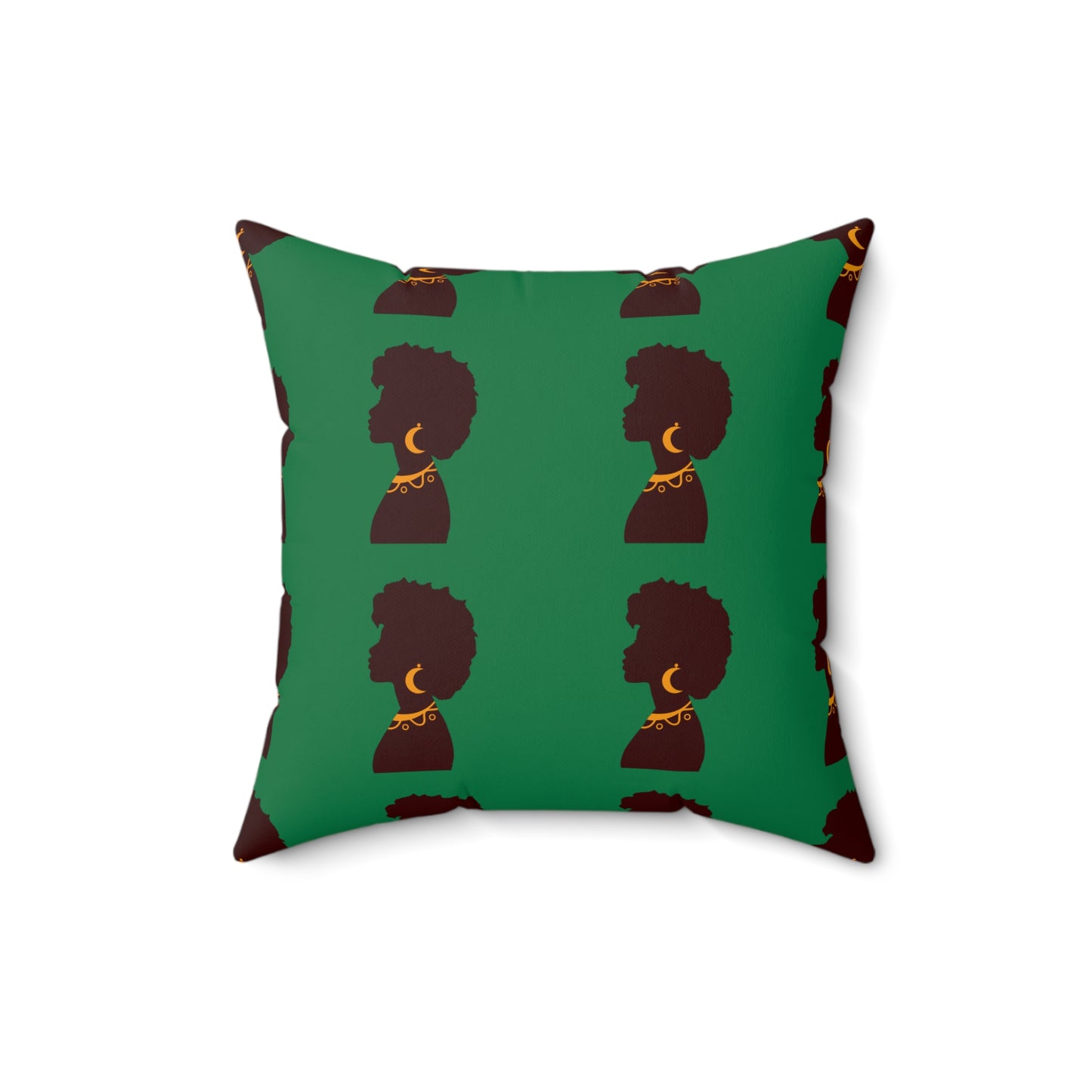 Black Excellence Throw Pillow Afrocentric Home Decor and Gift- Green