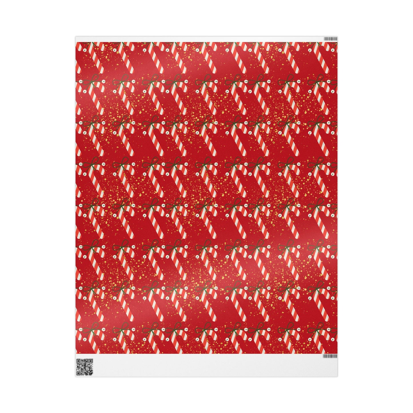 Candy Cane Christmas Wrapping Paper : Festive Holiday Gift Wrap with Red and White Candy Canes, Perfect for Holiday Gifts