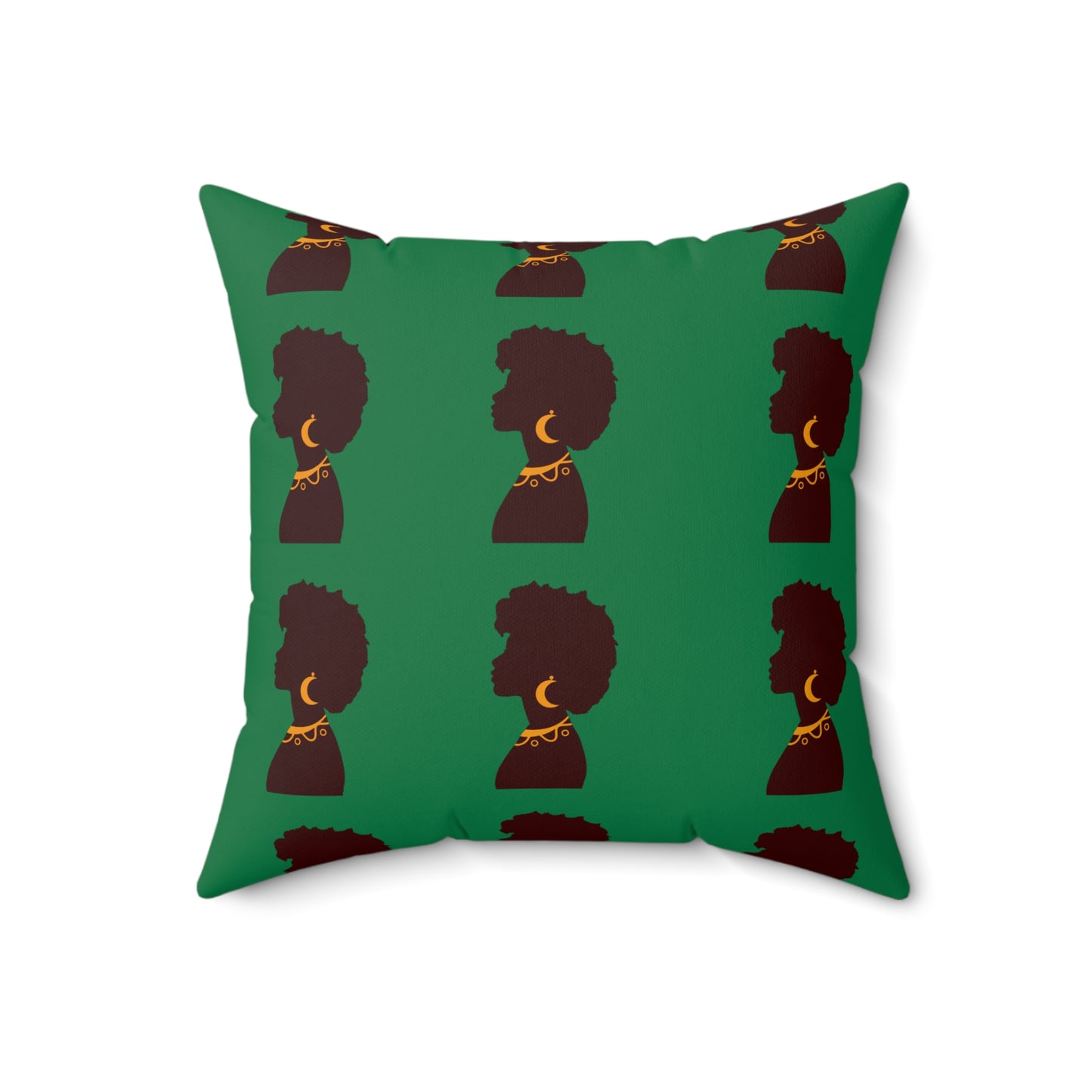 Black Excellence Throw Pillow Afrocentric Home Decor and Gift- Green