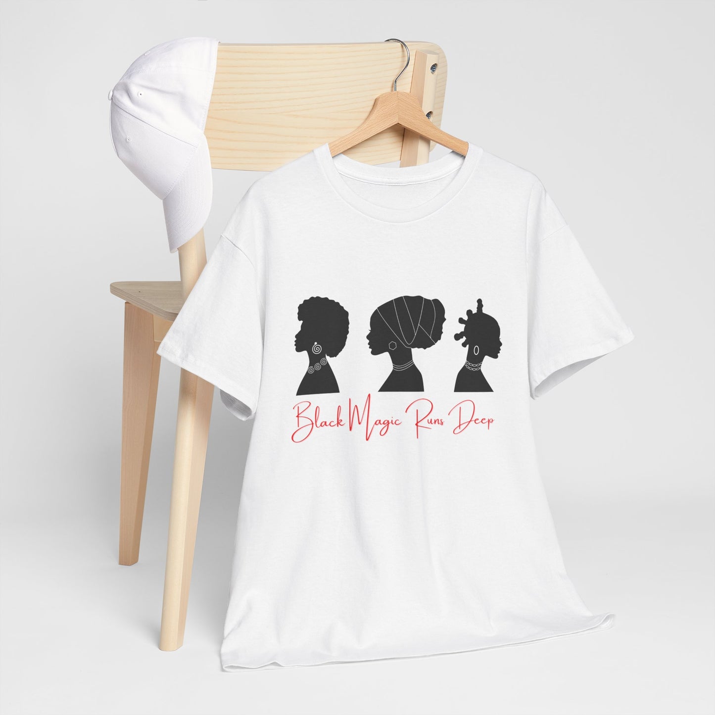 Black Magic Runs Deep Unisex Heavy Cotton T-Shirt | Empowerment Apparel