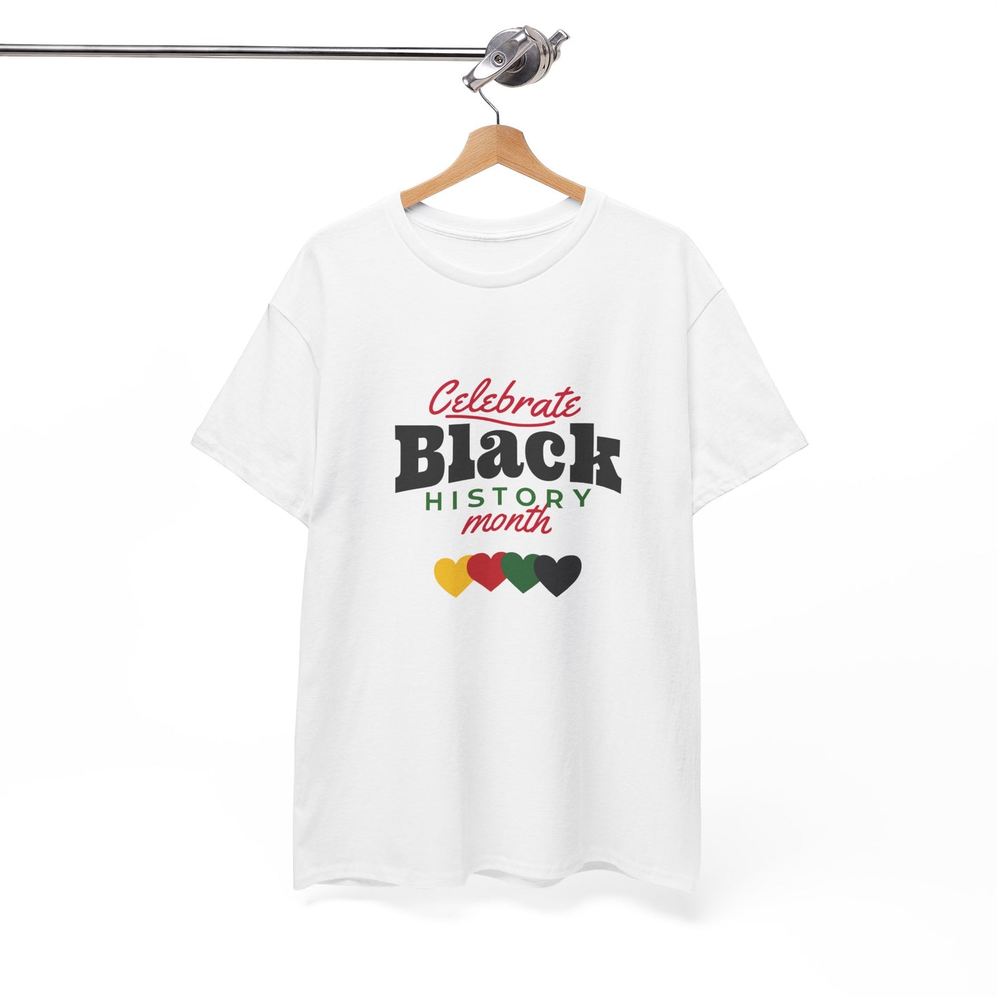 Celebrate Black History Month T-Shirt - African American Heritage Tee - Black Pride Shirt - Black Culture Clothing - Unisex Cotton Tee