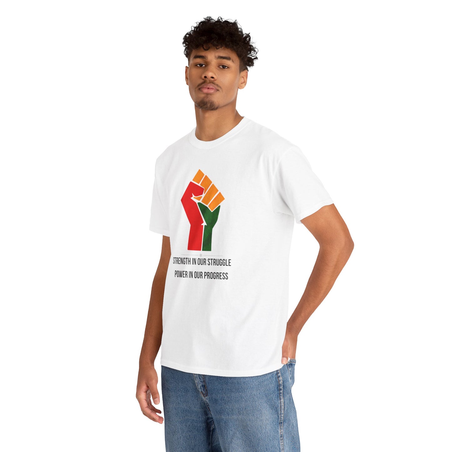 Black History Month T-Shirt Strength in Our Struggle Power in Our Progress | African American Pride Shirt Pan-African Black Excellence