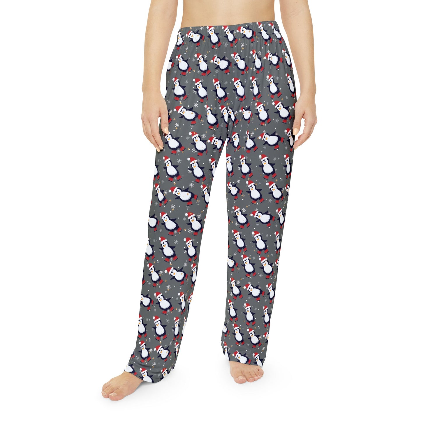 Women's Penguin Pajama Pants | Cozy Holiday Sleep Pants for Mom | Festive Family Christmas Loungewear