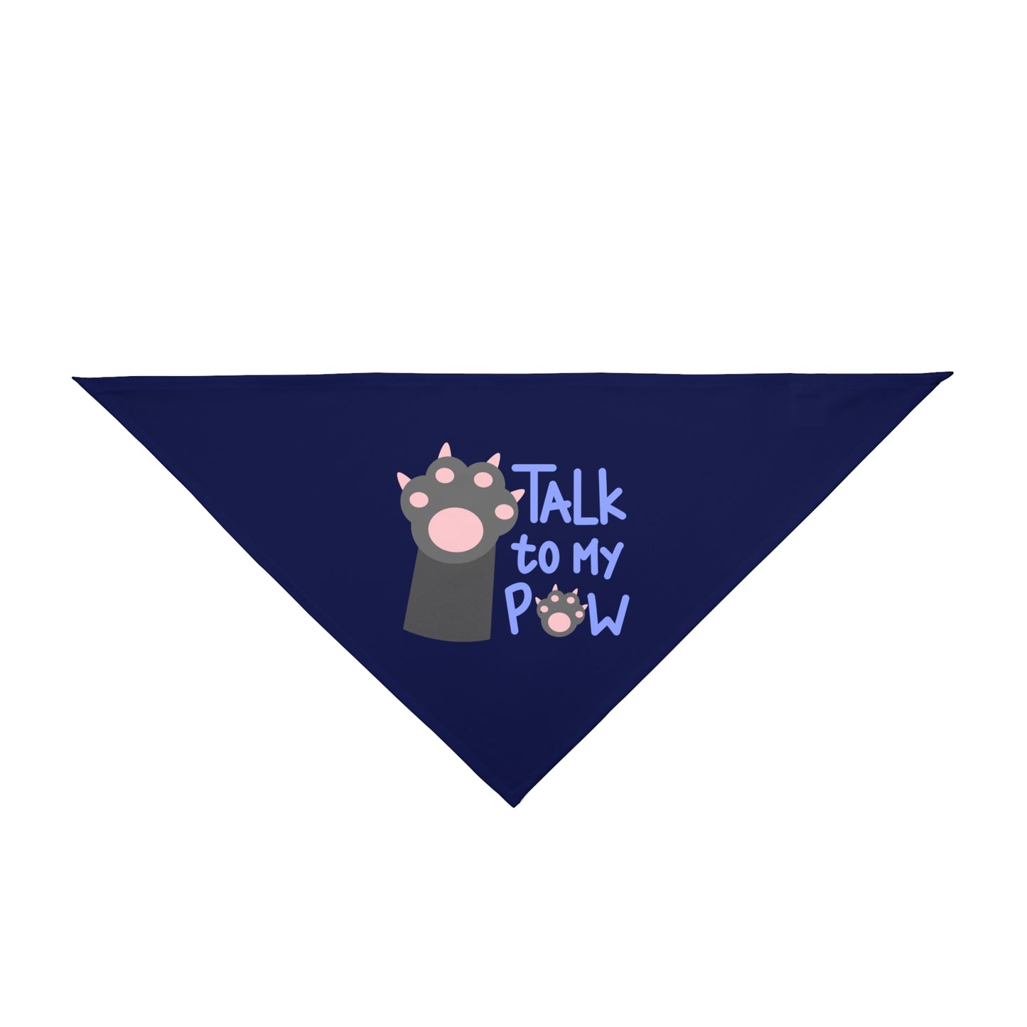“Talk to My Paw” Dog Bandana – Funny Pet Scarf for Stylish Pups | National Dog Day Edition