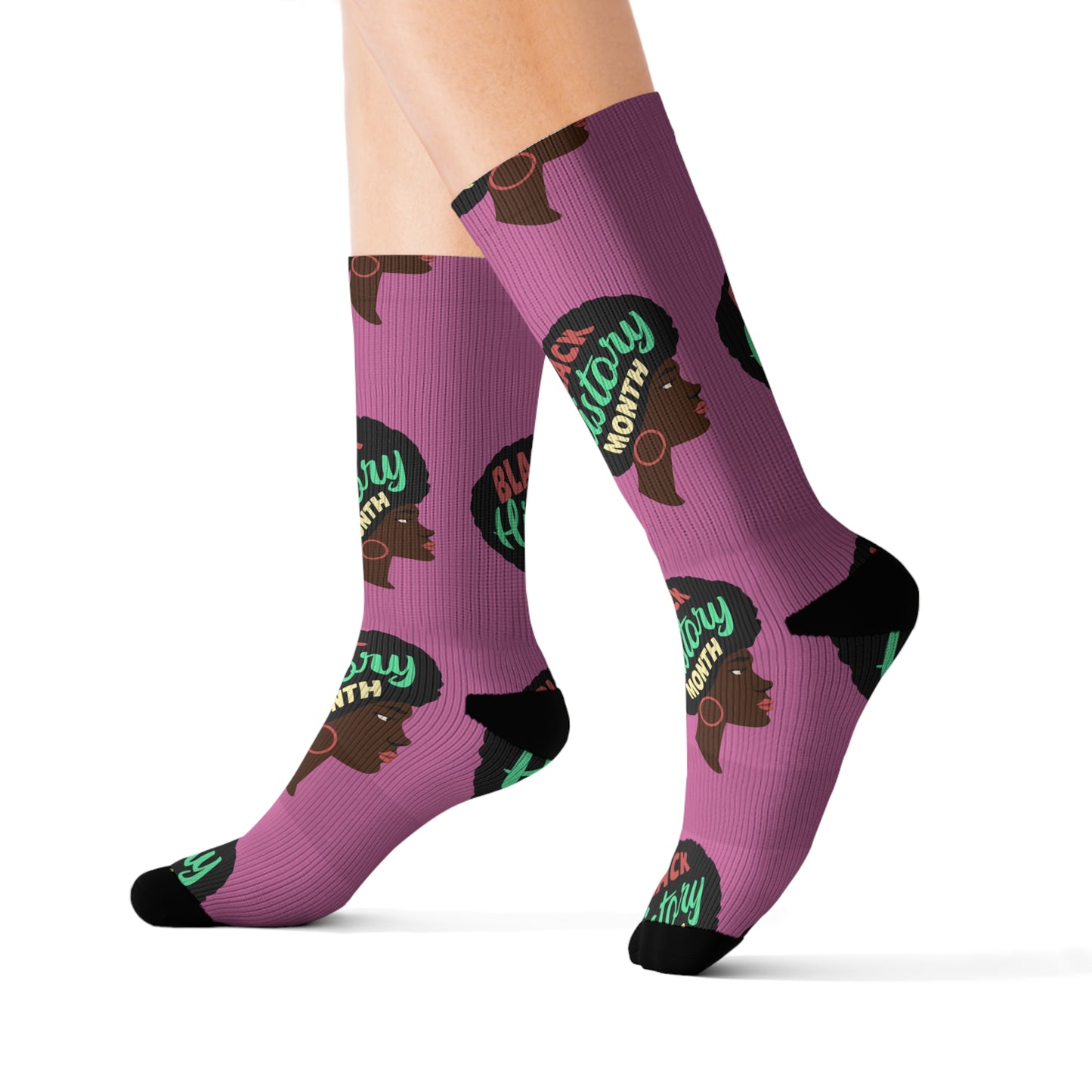 Black History Month Socks Afrocentric Crew Socks, Cultural Fashion, Melanin Pride Gift, HBCU Apparel, African American Heritage Socks