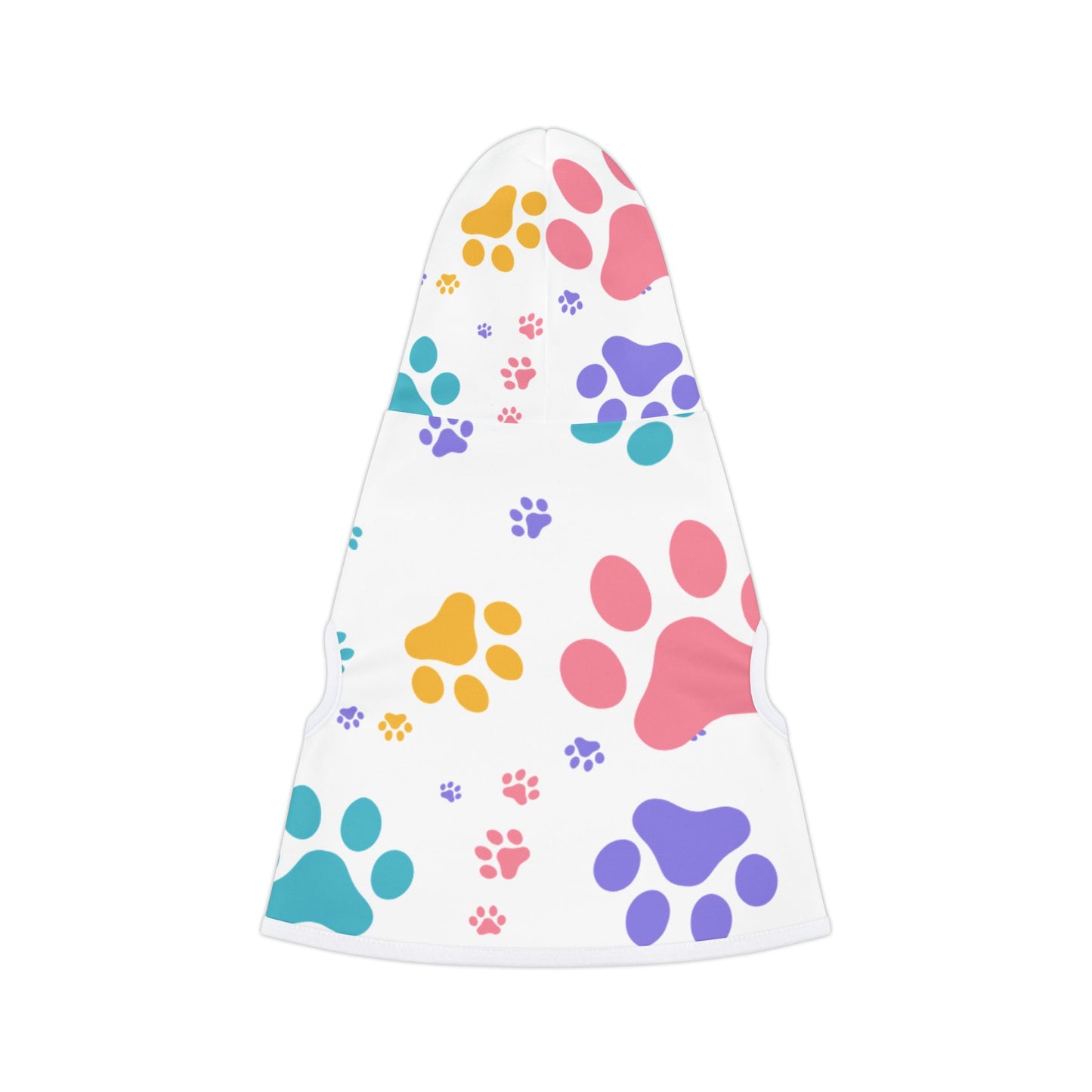 Colorful Paw Print Pet Hoodie – Soft Custom Dog Hoodie for National Dog Day & Year-Round Style