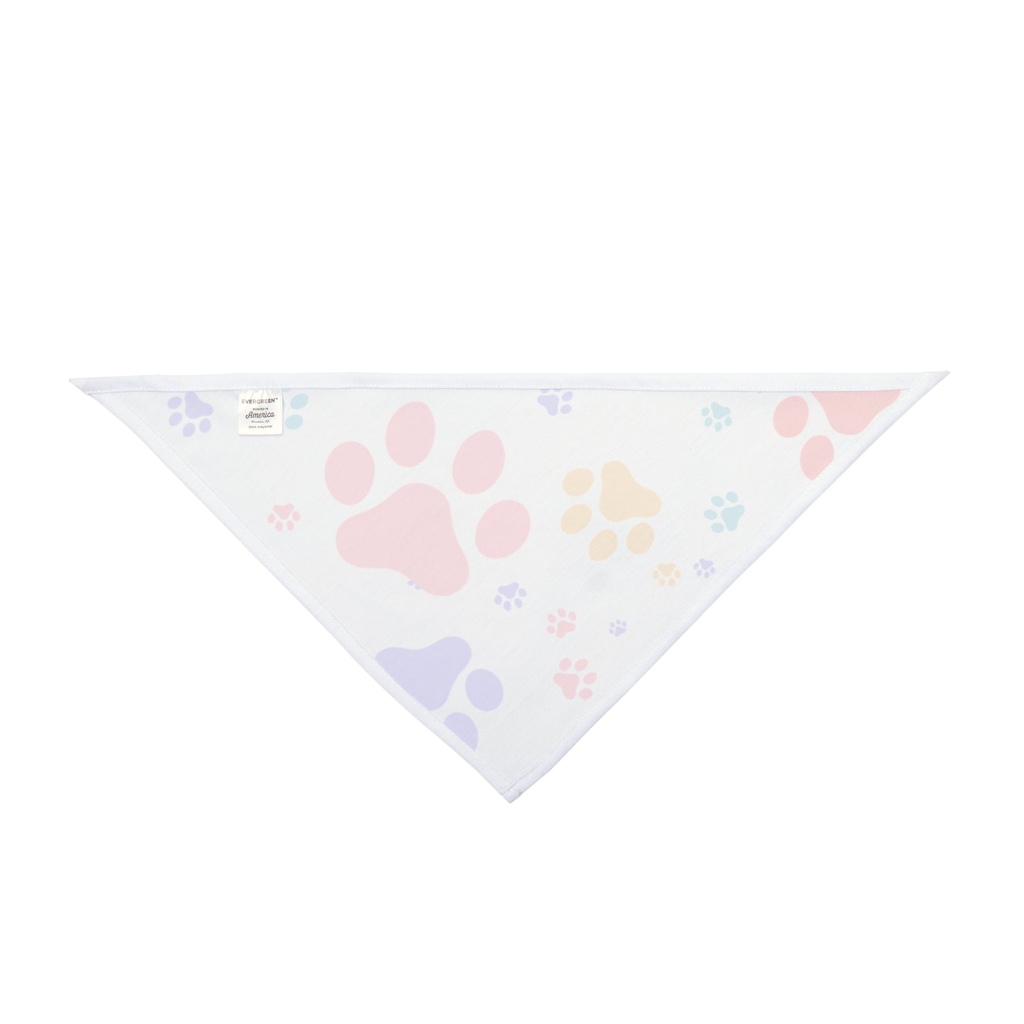 Paw Print Dog Bandana - Colorful Pet Accessory for Small & Medium Dogs National Dog Day Gift Idea