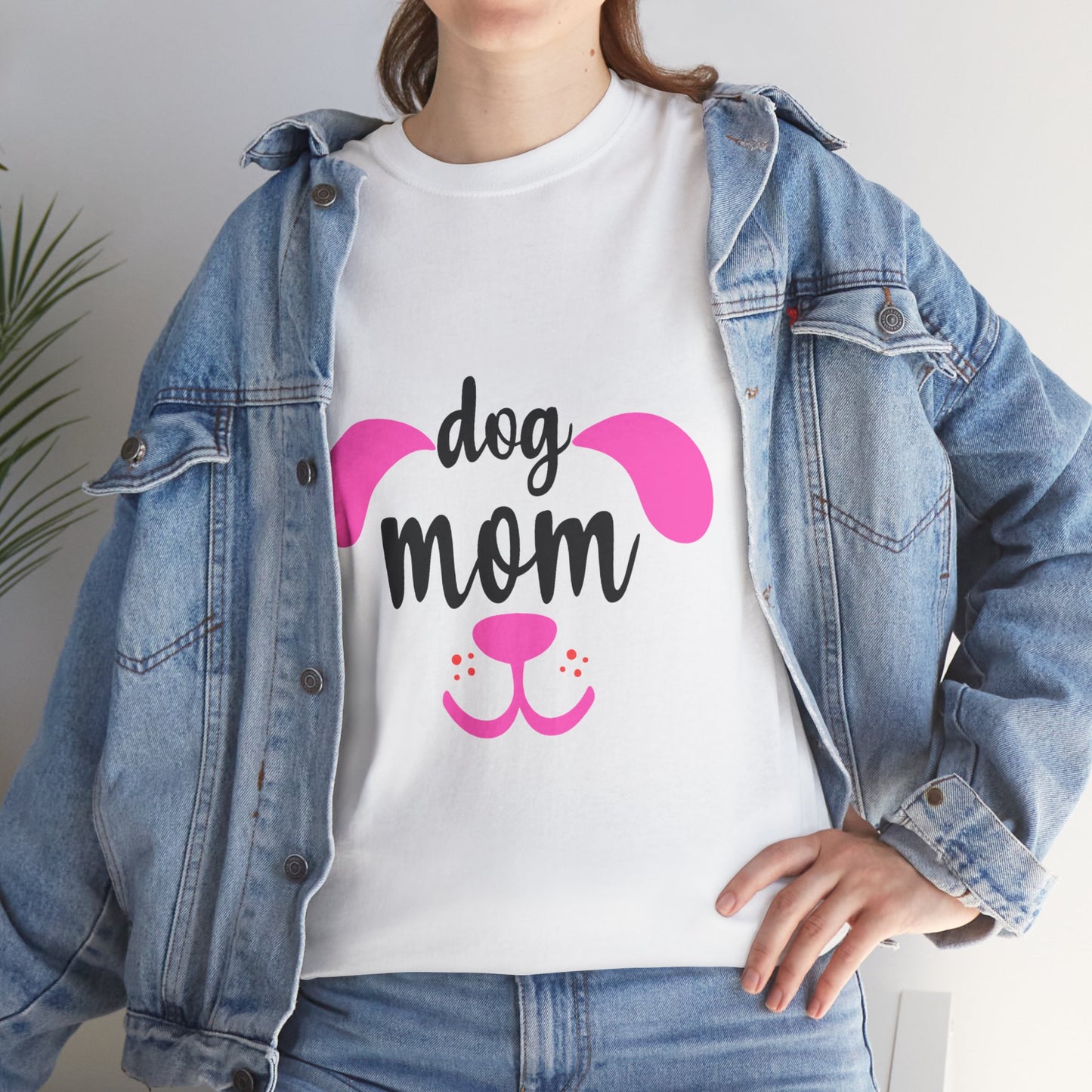 Dog Mom T-Shirt – Cute Pink Pet Lover Graphic Tee | National Dog Day Shirt