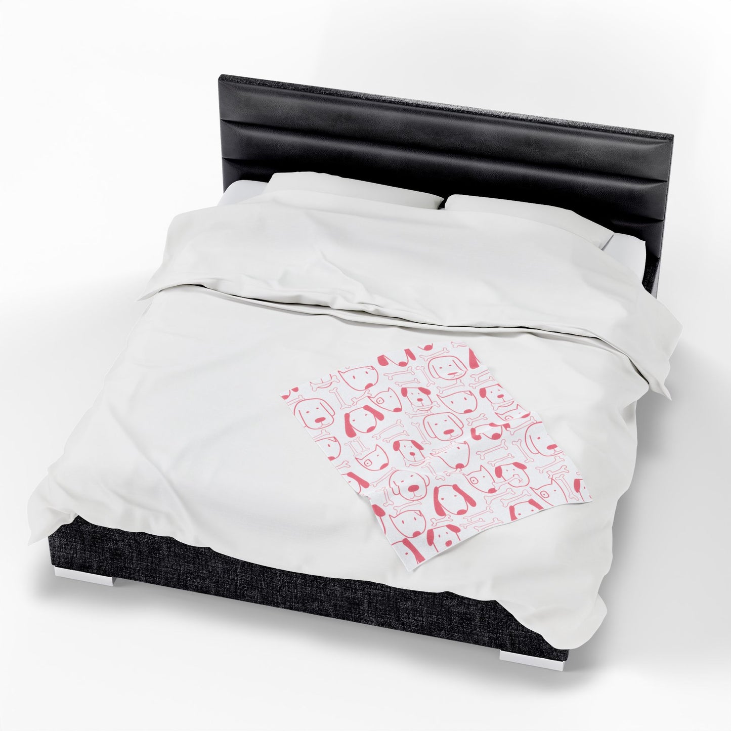 Dog Lover Velveteen Plush Blanket – Cozy Soft Throw in 3 Sizes for Pet Parents & Home Decor