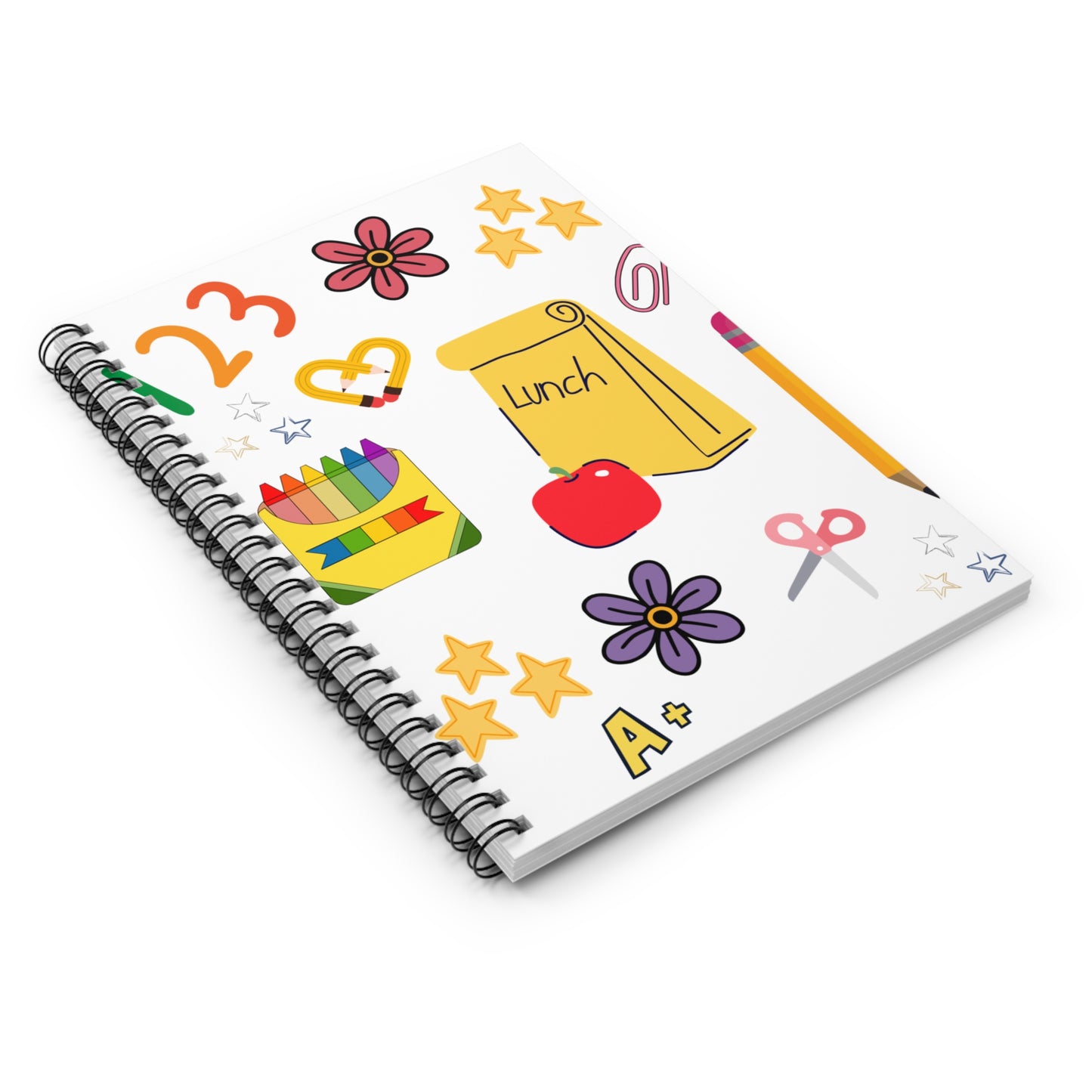 Lunchbox Love Spiral Notebook – Cute School Supplies Journal for Moms, Teachers, & Students | 6x8 Ruled Back-to-School Notebook