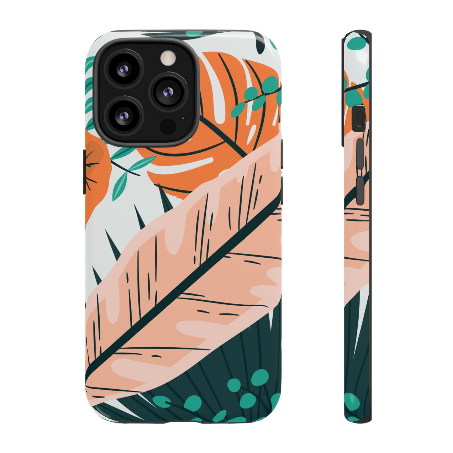 "Vibrant Tropical-Themed Phone Case β Perfect for Summer Adventures! (Fits iPhone 12 to iPhone 15)