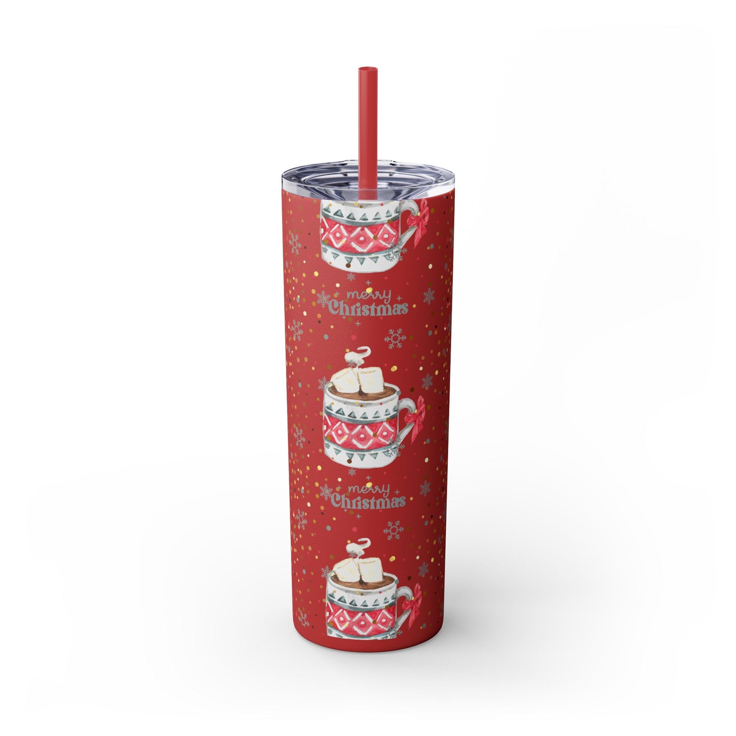 Christmas Skinny Tumblers 20oz | Insulated Holiday Drinkware