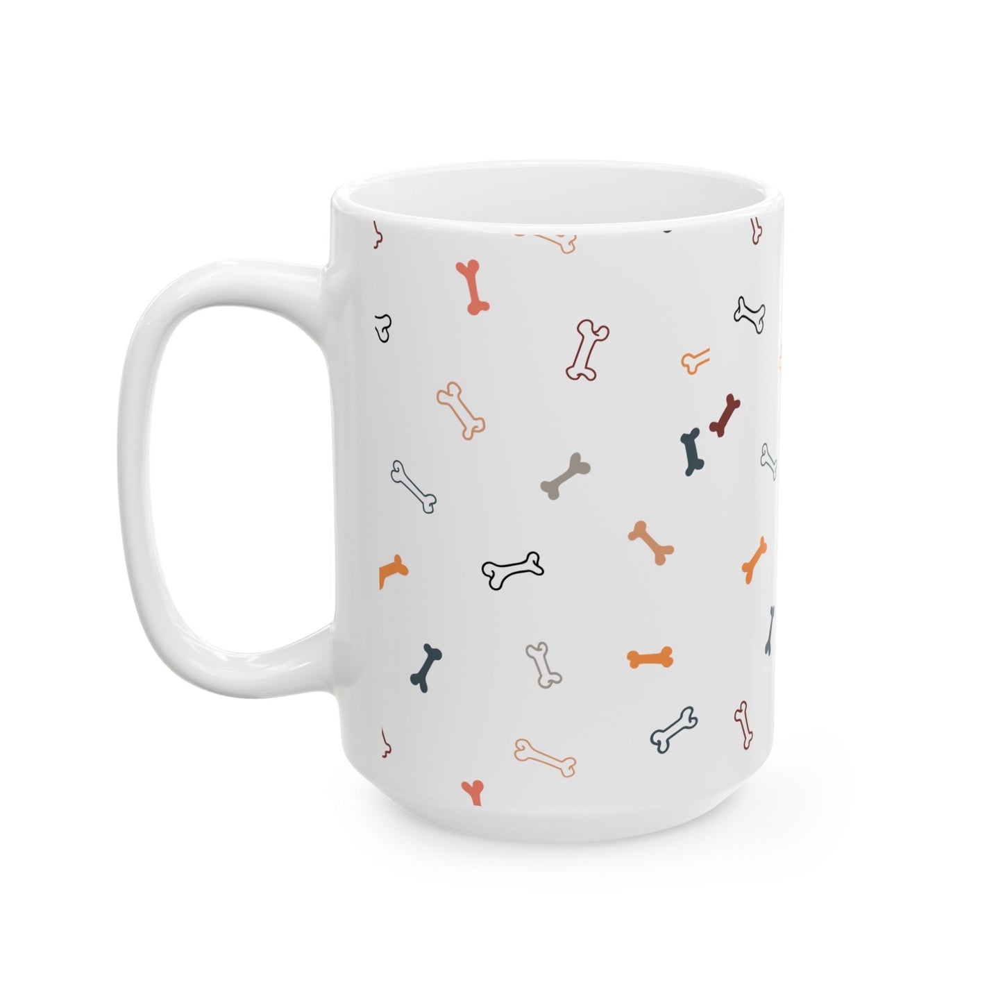 Dog Bone Coffee Mug – Cute Ceramic Pet Lover’s Gift, 11oz & 15oz