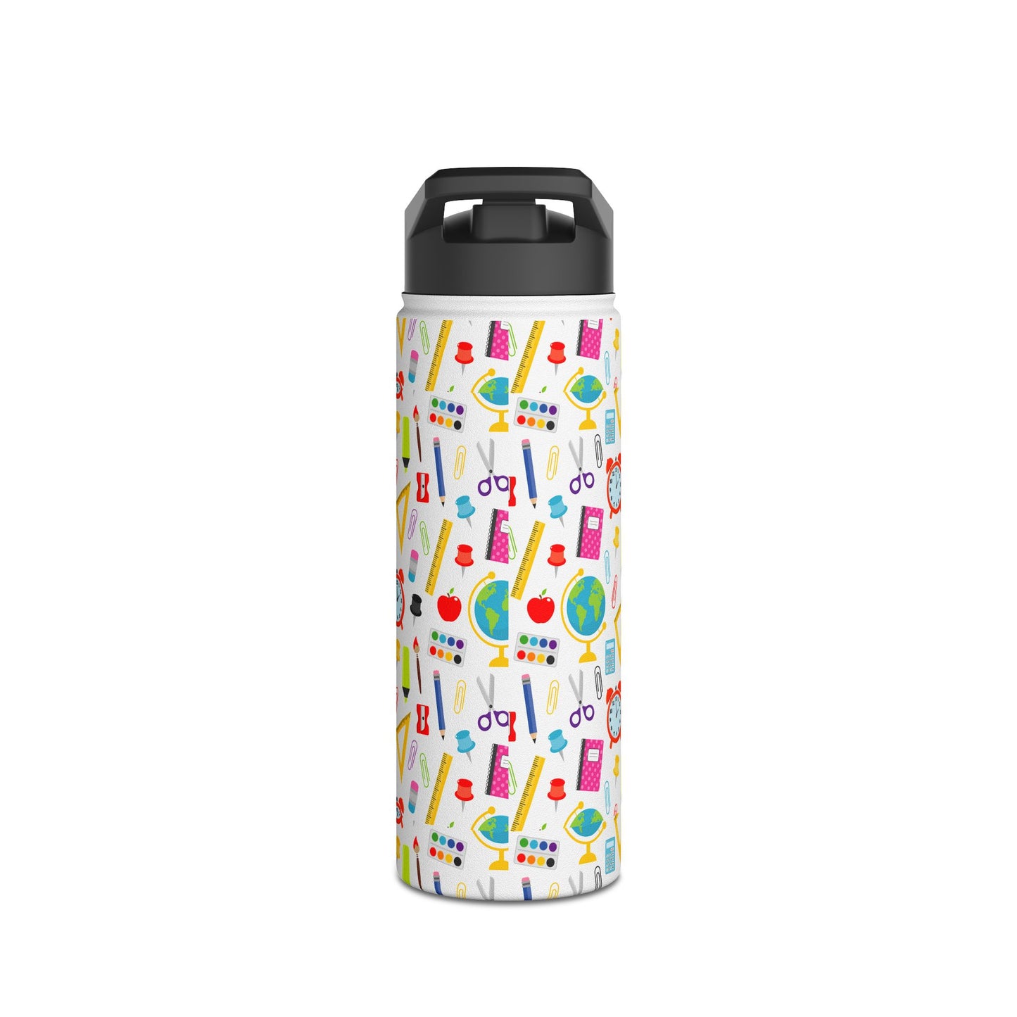 Back-to-School Stainless Steel Water Bottle – School Supplies Design | 12oz 18oz 32oz