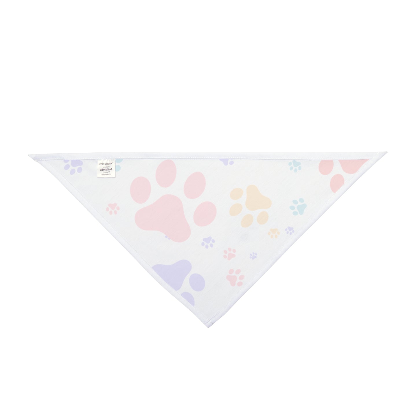 Paw Print Dog Bandana - Colorful Pet Accessory for Small & Medium Dogs National Dog Day Gift Idea