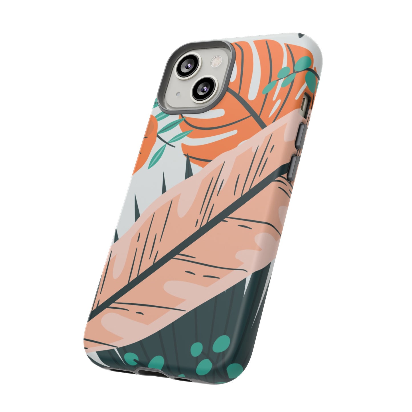 "Vibrant Tropical-Themed Phone Case β Perfect for Summer Adventures! (Fits iPhone 12 to iPhone 15)