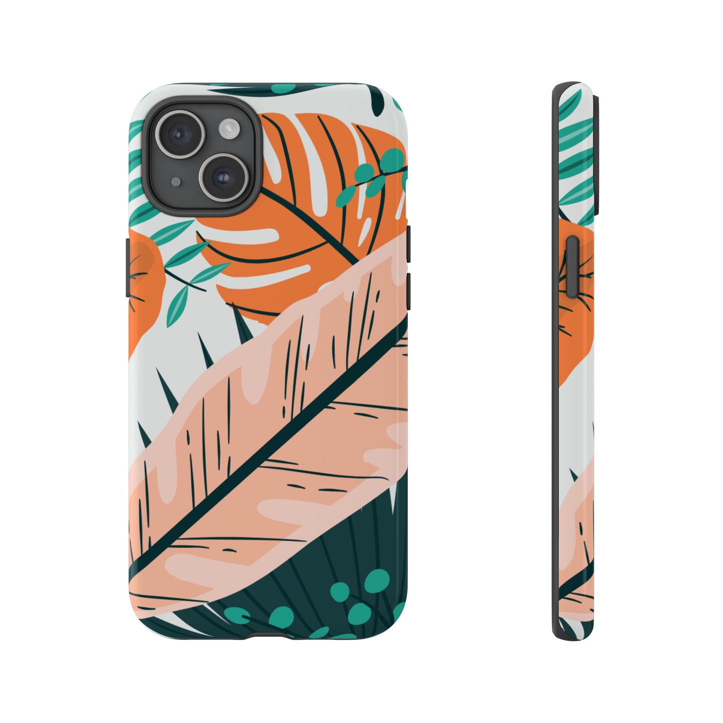"Vibrant Tropical-Themed Phone Case β Perfect for Summer Adventures! (Fits iPhone 12 to iPhone 15)