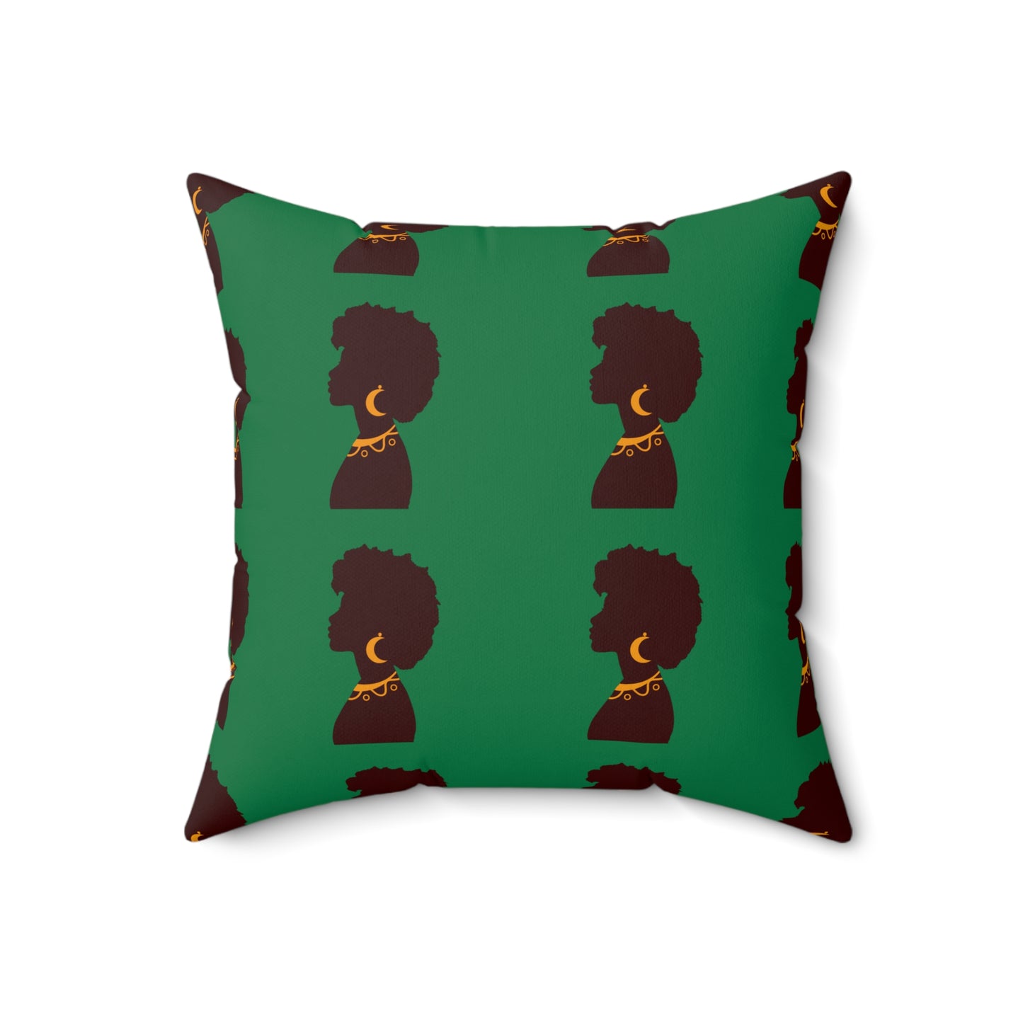 Black Excellence Throw Pillow Afrocentric Home Decor and Gift- Green