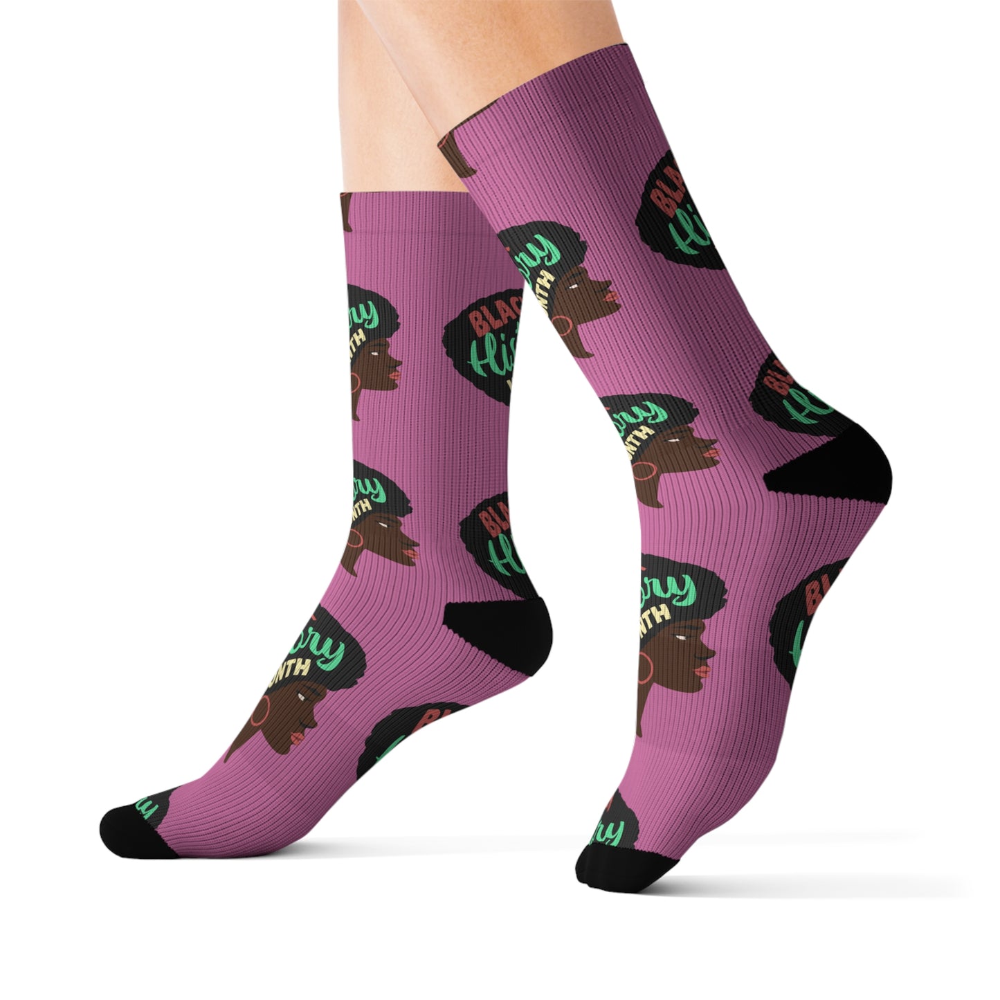 Black History Month Socks Afrocentric Crew Socks, Cultural Fashion, Melanin Pride Gift, HBCU Apparel, African American Heritage Socks