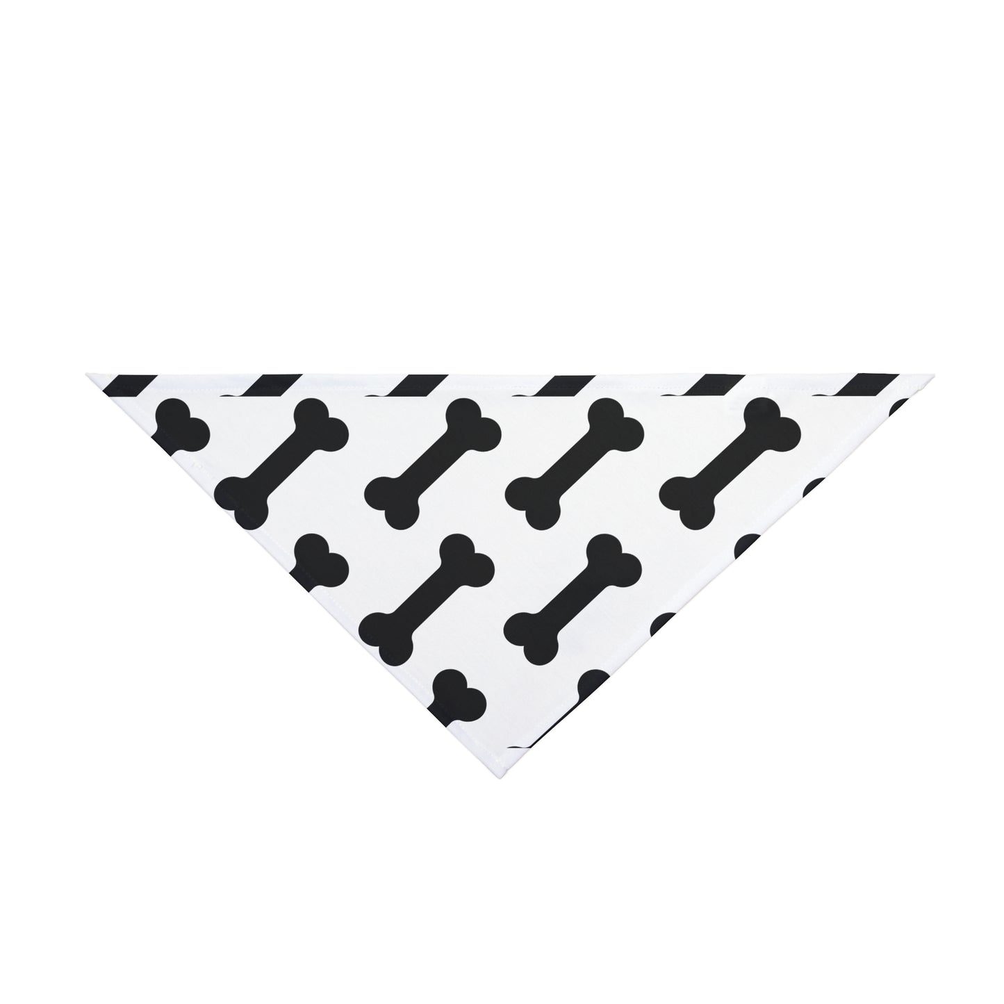 Dog Bandana - Bone Print Pet Scarf for Small Medium Large Dogs Cute Dog Accessory for National Dog Day